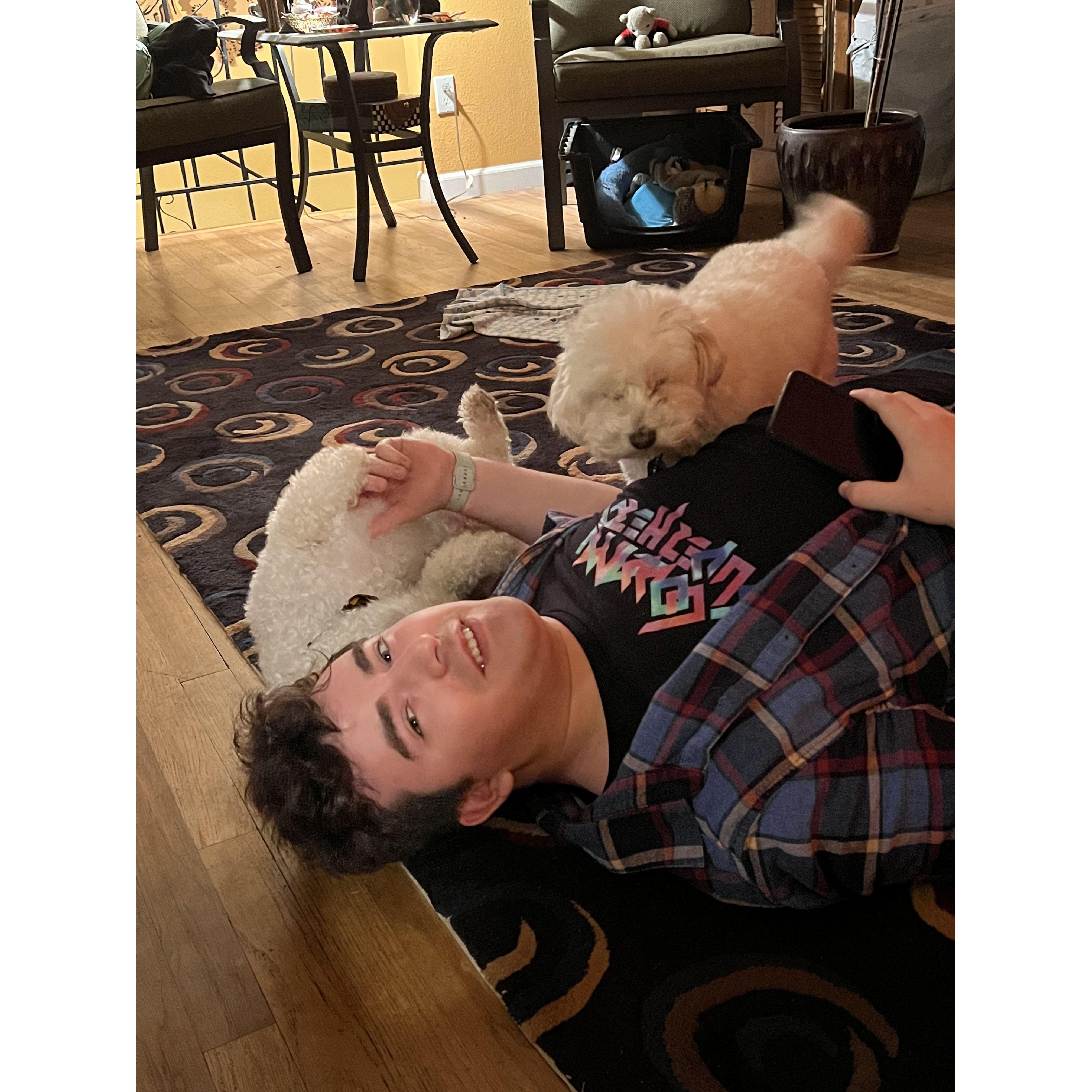 Ben got mauled by dogs once, R.I.P.