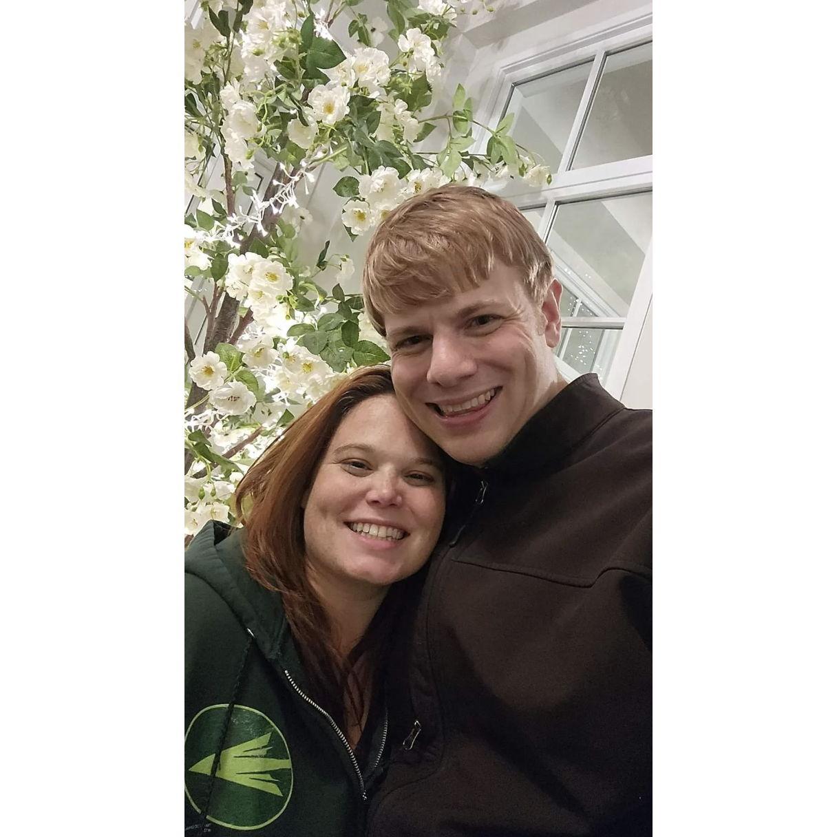 Jim officially asked me to be his girlfriend! This is our first official photo as a couple at Cake Bake.