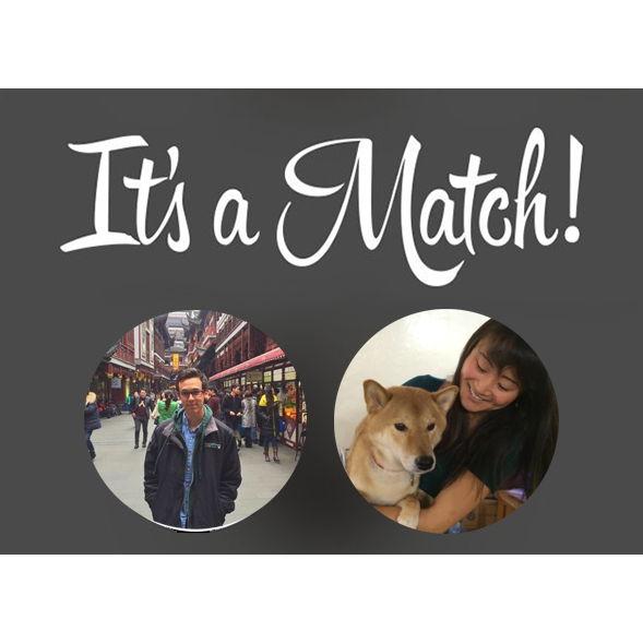 Where it all began! 🥰 Our "Match" on Tinder in 2015