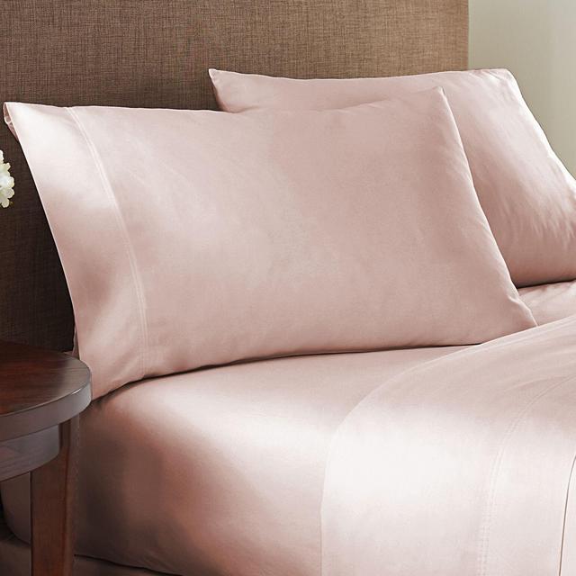 Nestwell™ Cotton Sateen 400-Thread-Count King Flat Sheet in Shadow Grey