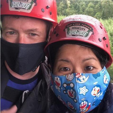 Pandemic zip lining - highly recommended!