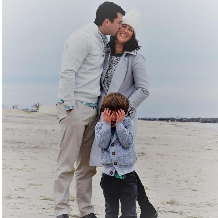 Maid of Honor extraordinaire- Alex Campanella helped do our "Save the Date" shoot!  I love this picture of our silly family <3
