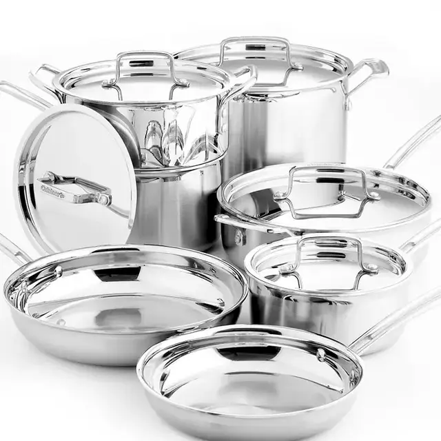 Cuisinart Multiclad Pro Tri-Ply Stainless Steel 12 Piece Cookware Set