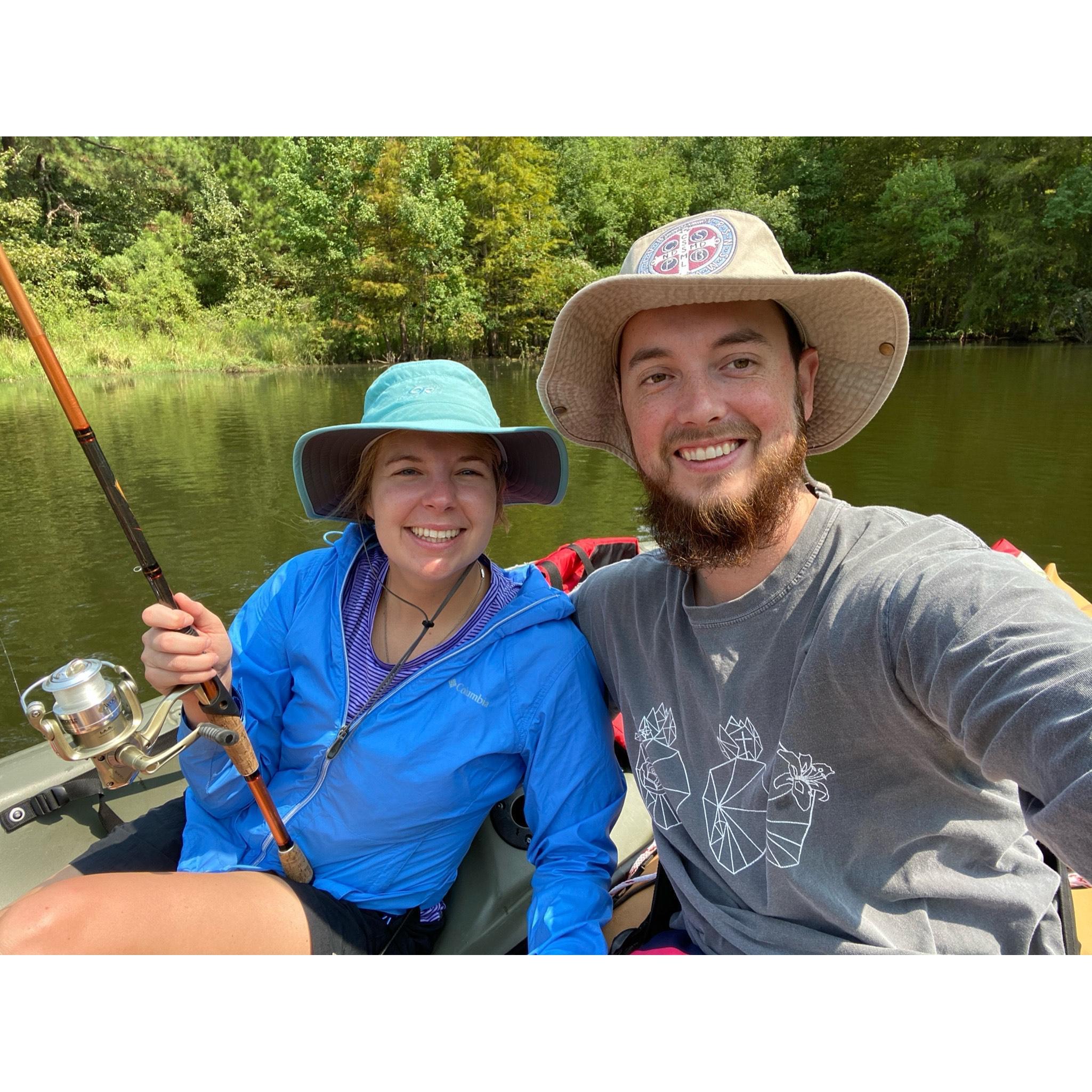 Trying to catch some fish in Louisiana!