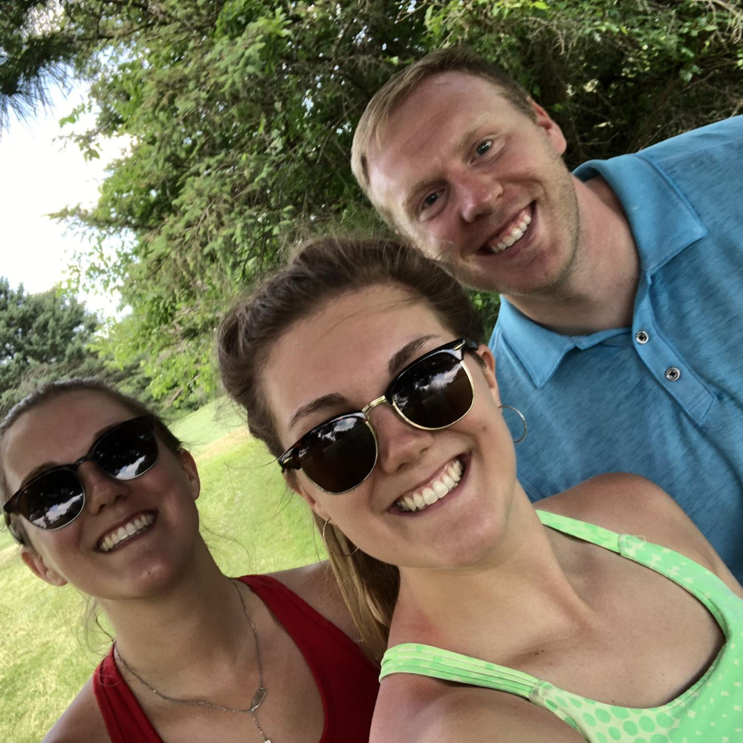 Golfing with Becky!
