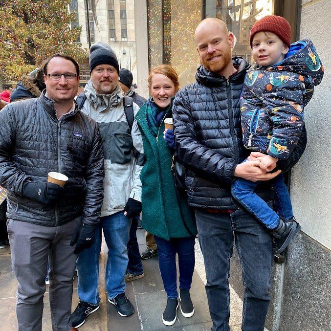 With my brothers' Chris, Tim, and nephew Max in NYC!