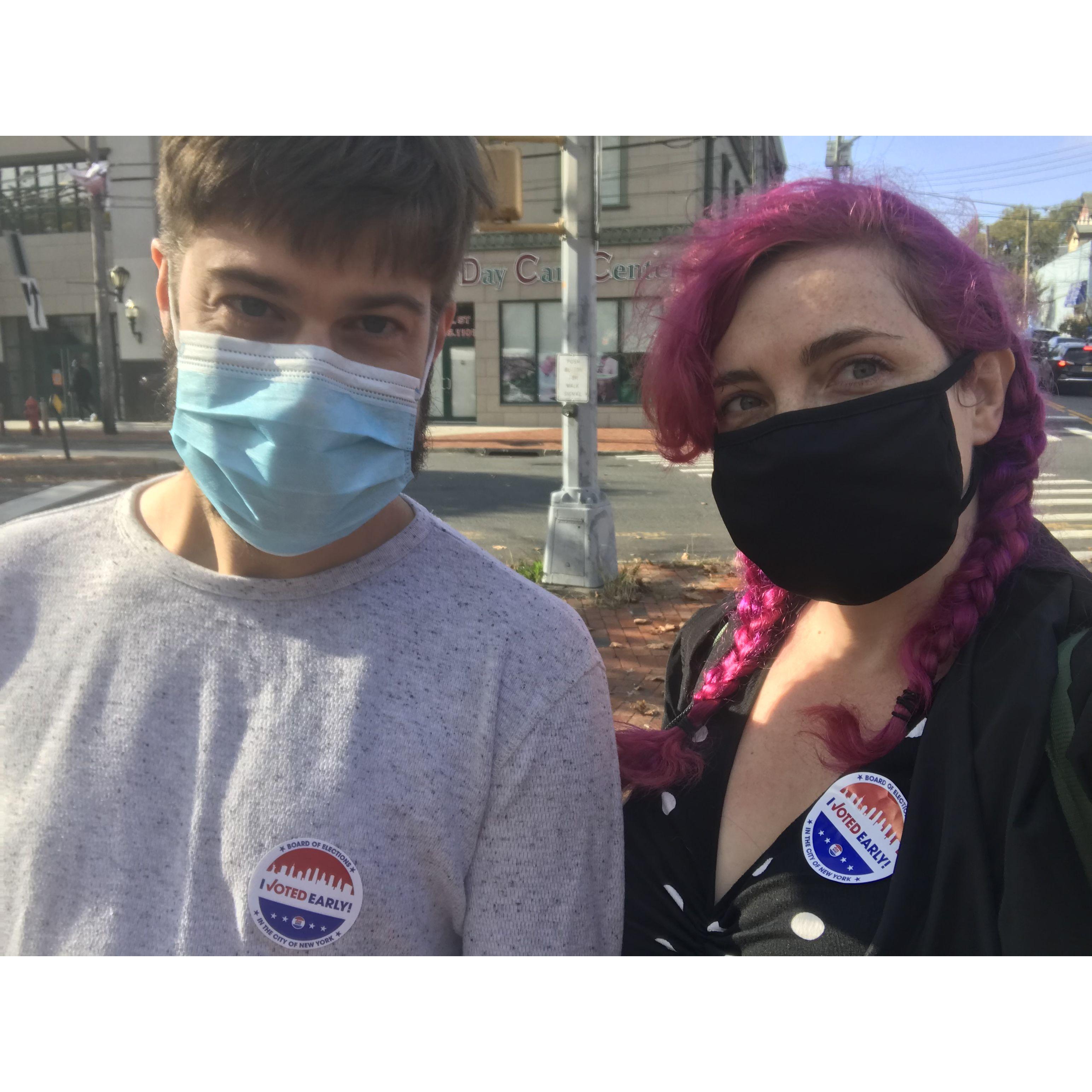 Voting together in a pandemic.