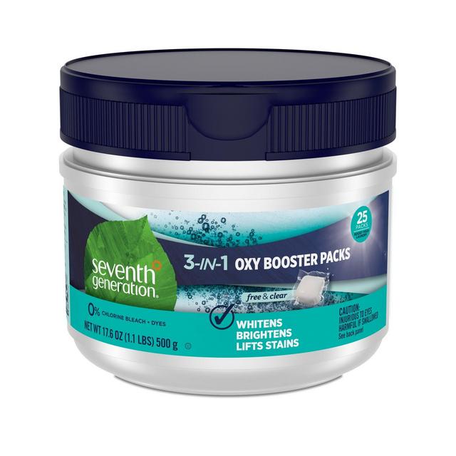 Seventh Generation Free & Clear Laundry Detergent Boosters - 17.6oz