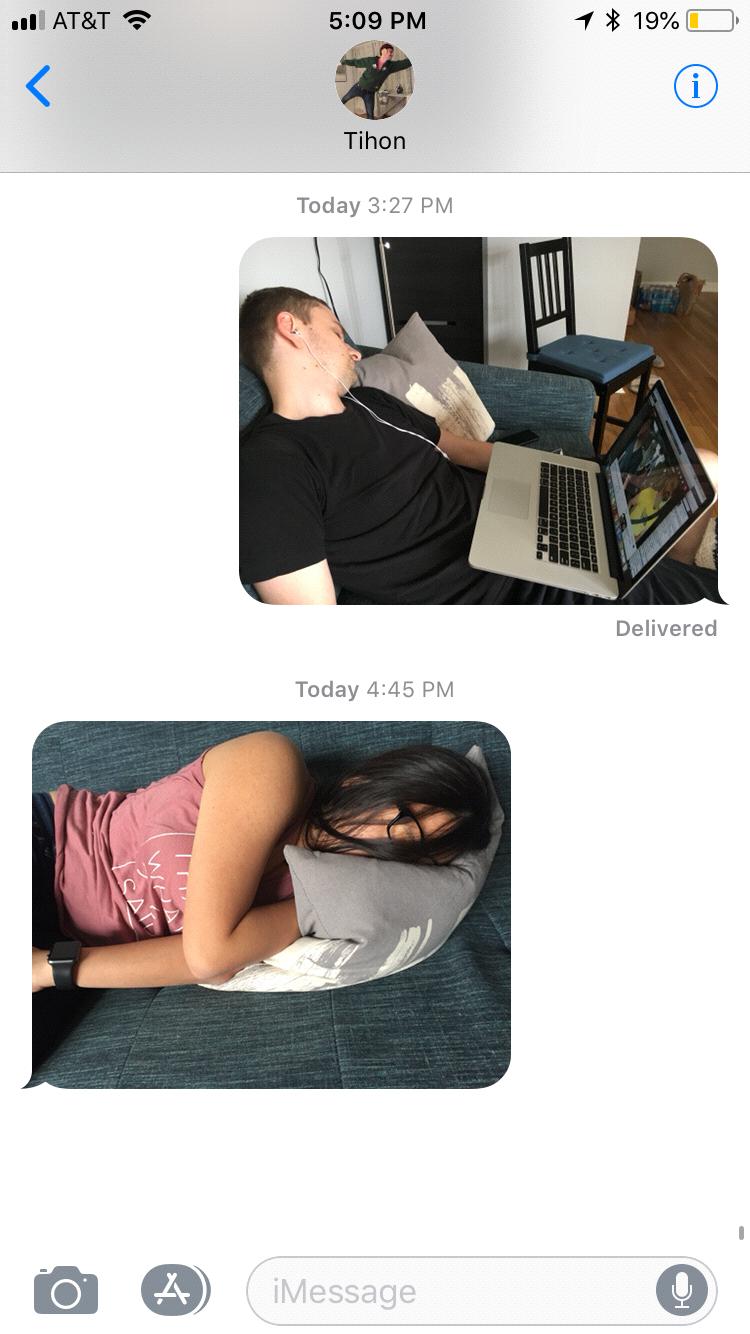 This was within an hour of each other.