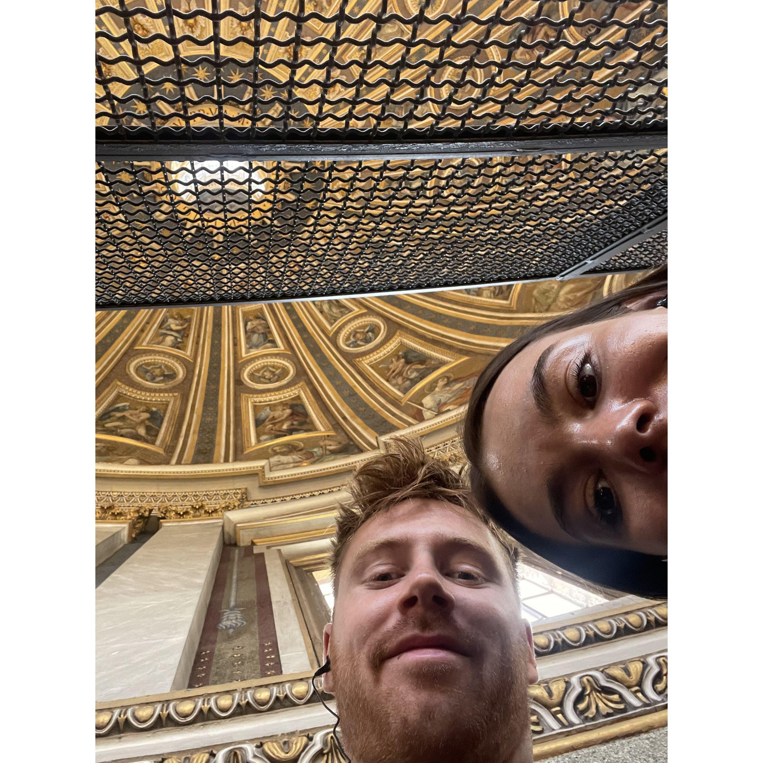 Another snapshot of Connor and Abigail perfectly capturing a man made wonder of Rome. A picture of a thousand words.
