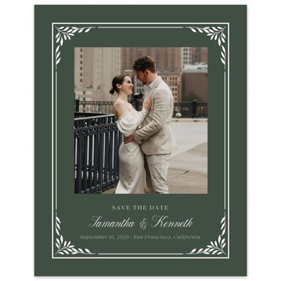 Evergreen Wedding Digital Save the Date - Thalia Photo