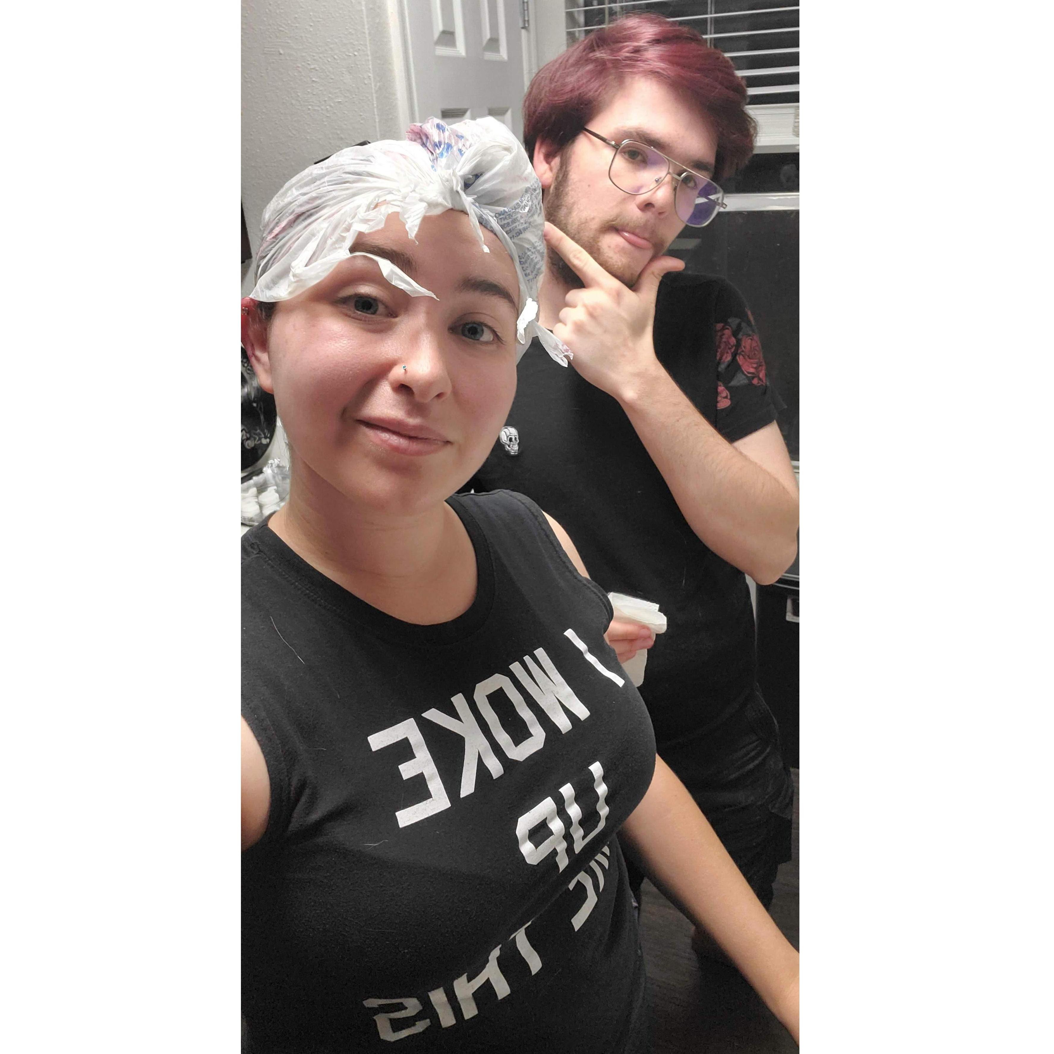 June 5th, 2021
Dying Hair Together!
