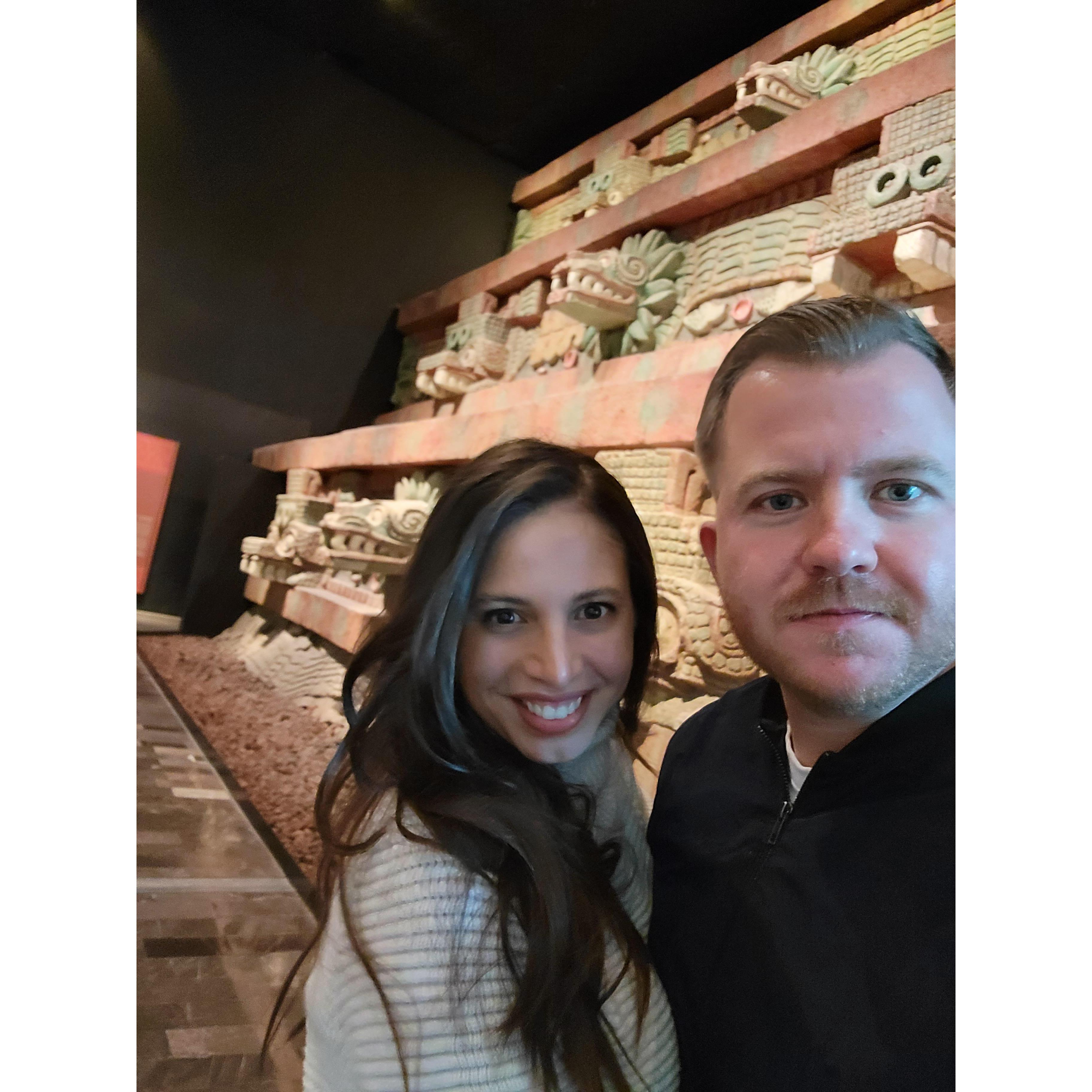 On their most recent trip to Mexico City in 2021, they explored the Mexican culture by touring el Museo Nacional de Antropología.