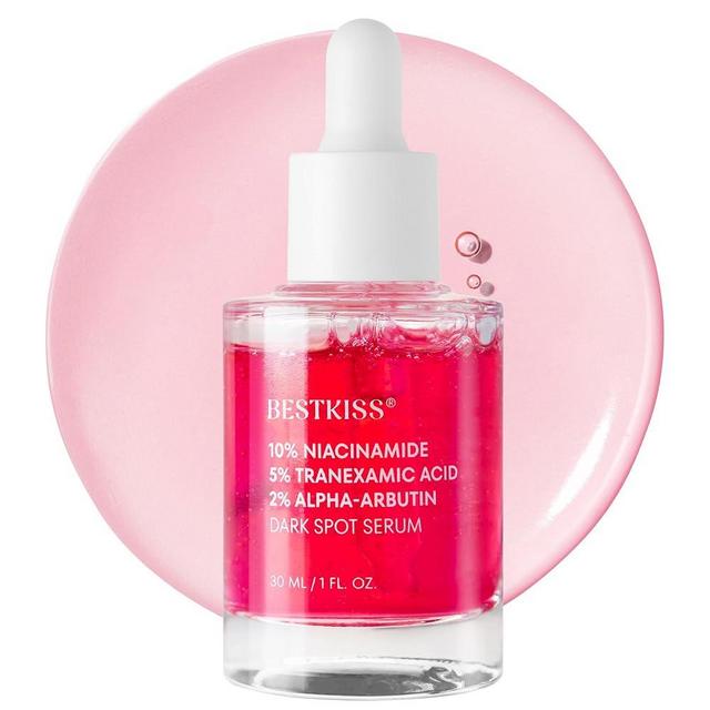 Bestkiss 10% Niacinamide + 5% Tranexamic Acid + 2% Alpha-Arbutin Dark Spot Serum with Ceramides Hyaluronic Acid Centella Asiatica - Korean Glass Skin Vegan Paraben Fragrance Cruelty Free 1 FL OZ/30mL