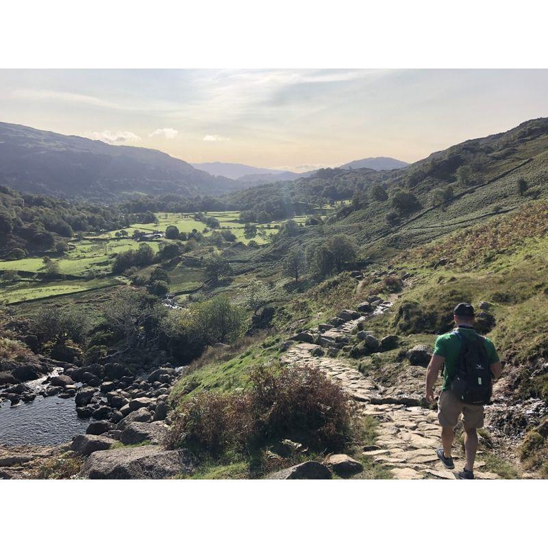 Lake District, England | No filter here, but it rains so much in the UK that the hillsides are naturally this vibrant highlighter green color.