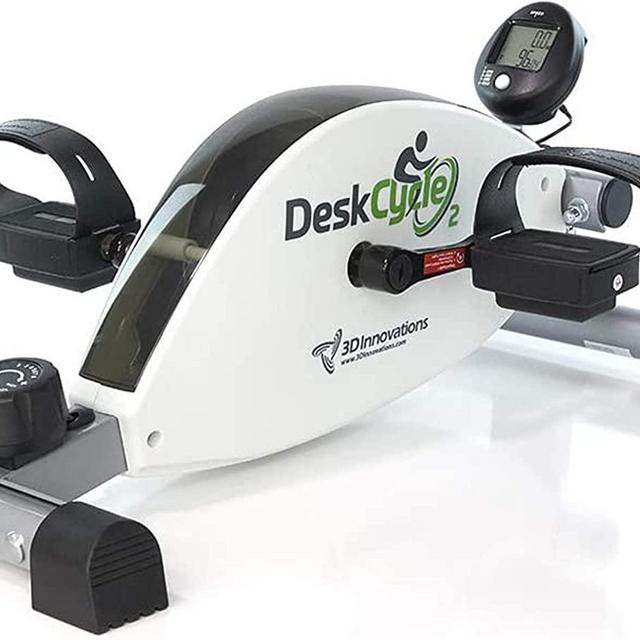 DeskCycle 2 Under Desk Bike Pedal Exerciser with Adjustable Leg - Mini Exercise Bike Desk Cycle, Leg Exerciser for Physical Therapy & Desk Exercise