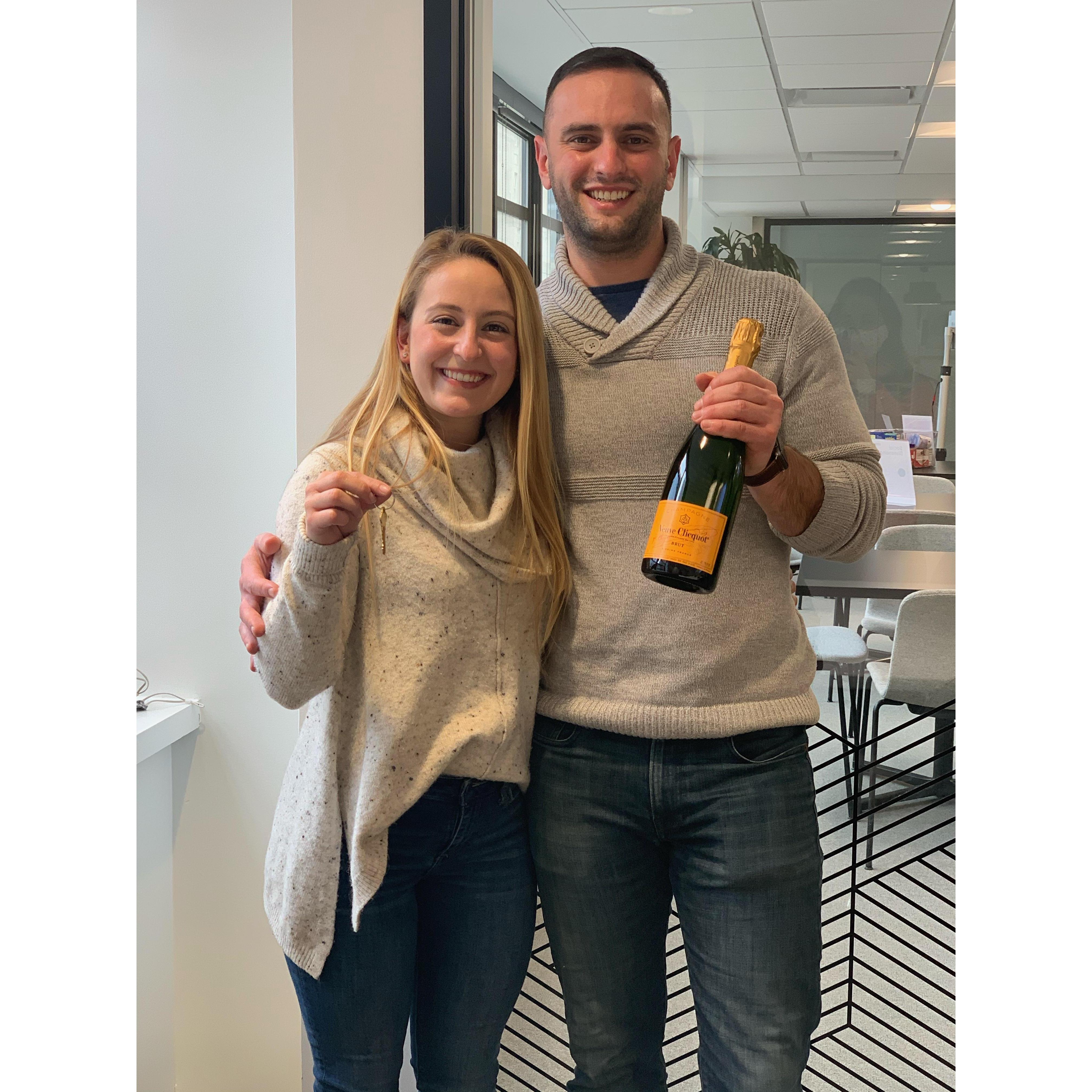 The day we bought our first home!