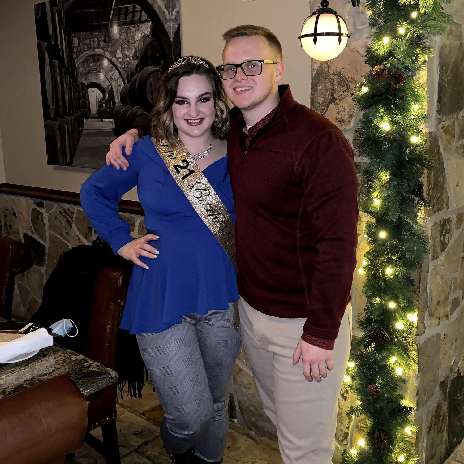 Celebrating Emma's 21st in December 2020