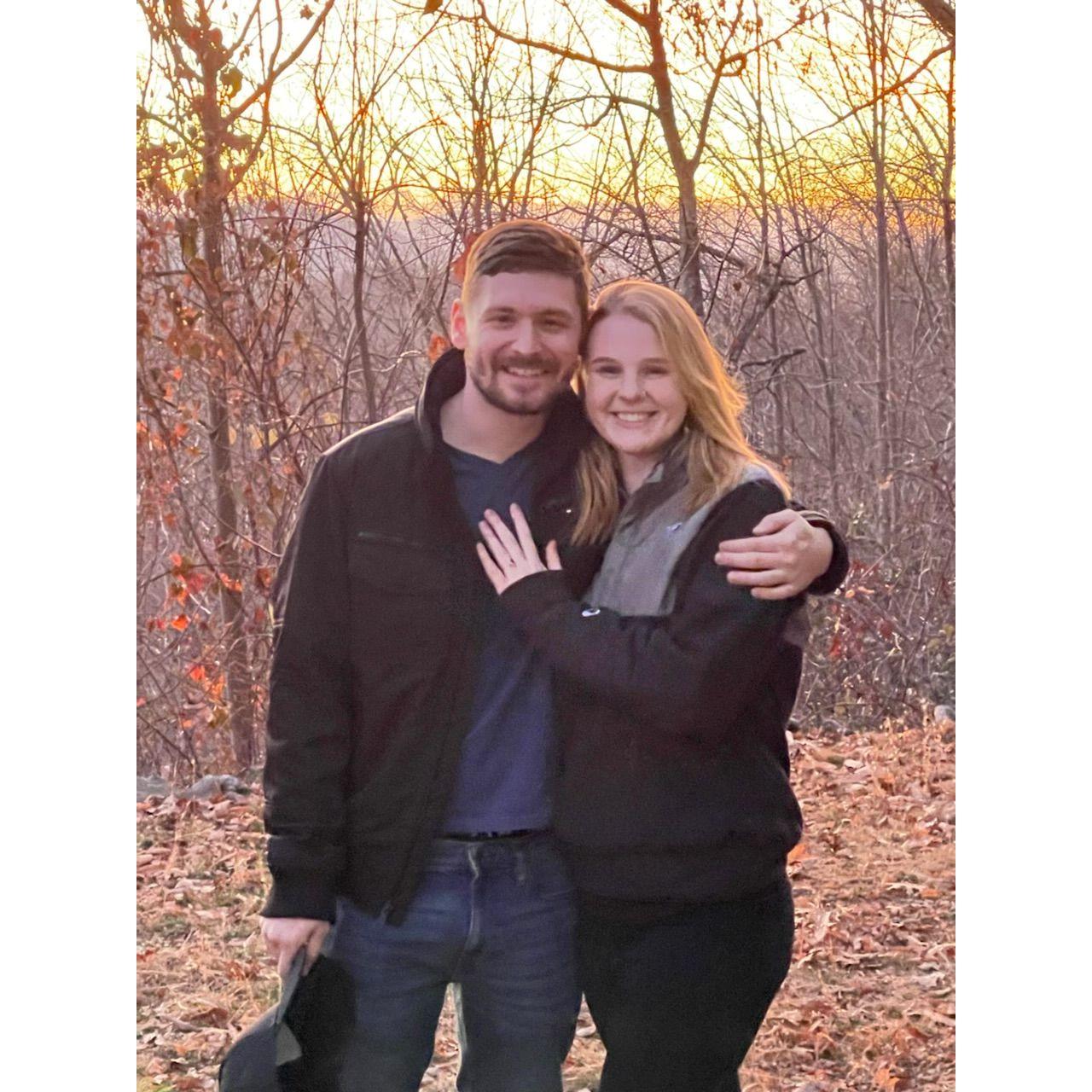 Right after Rob proposed!! (12.24.2021)