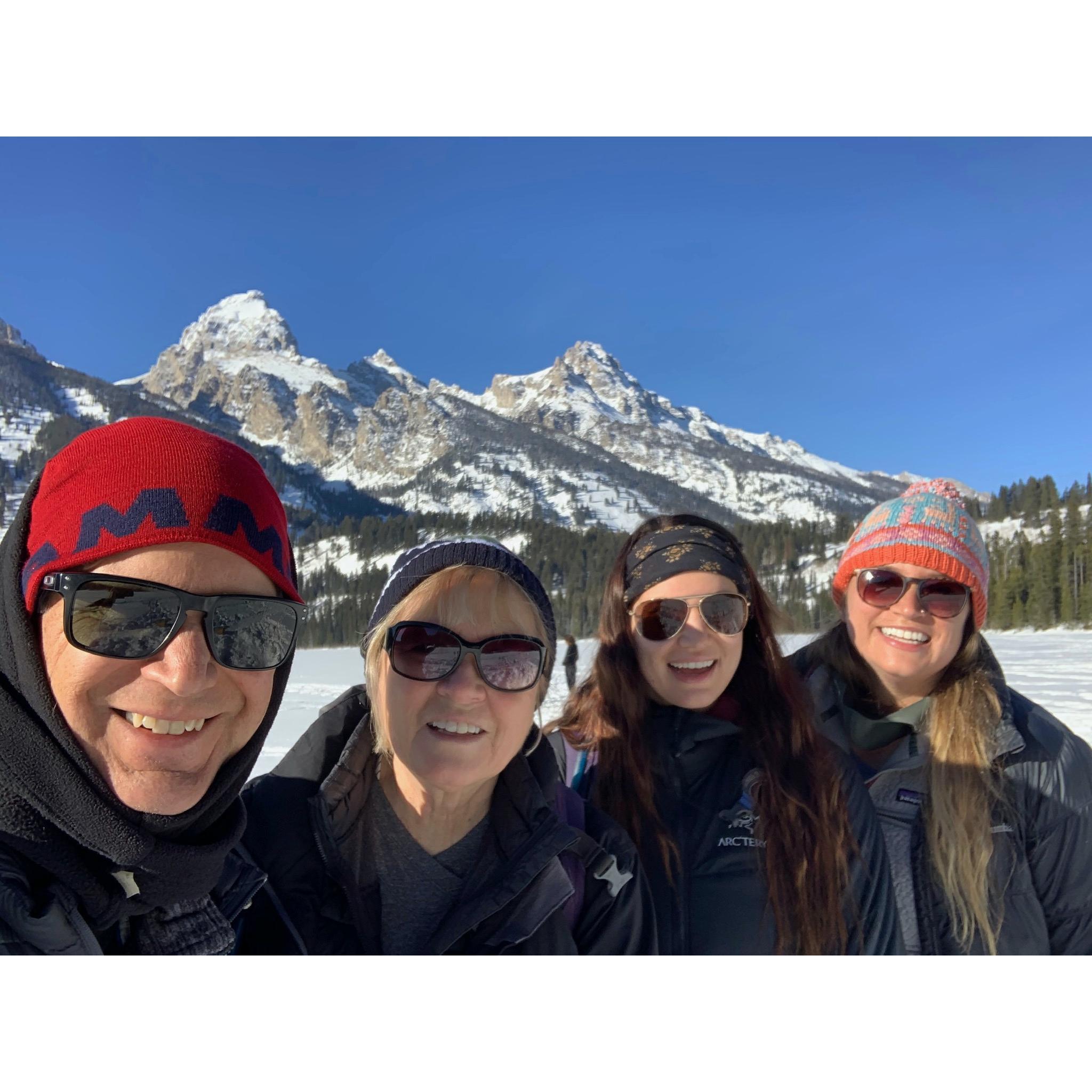 The Moores at Grand Teton:  Bill, Diane, Ashley &  Abigail.