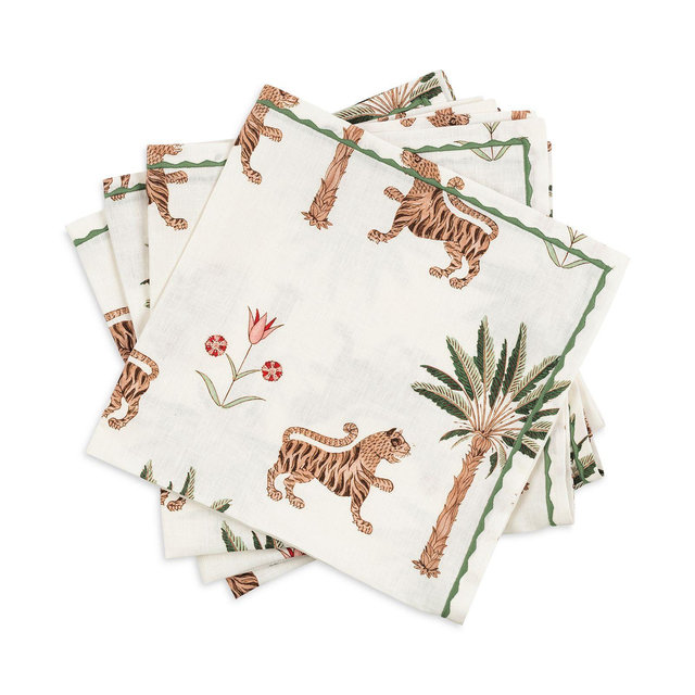 Matouk Tiger Palm Napkin, Set of 4