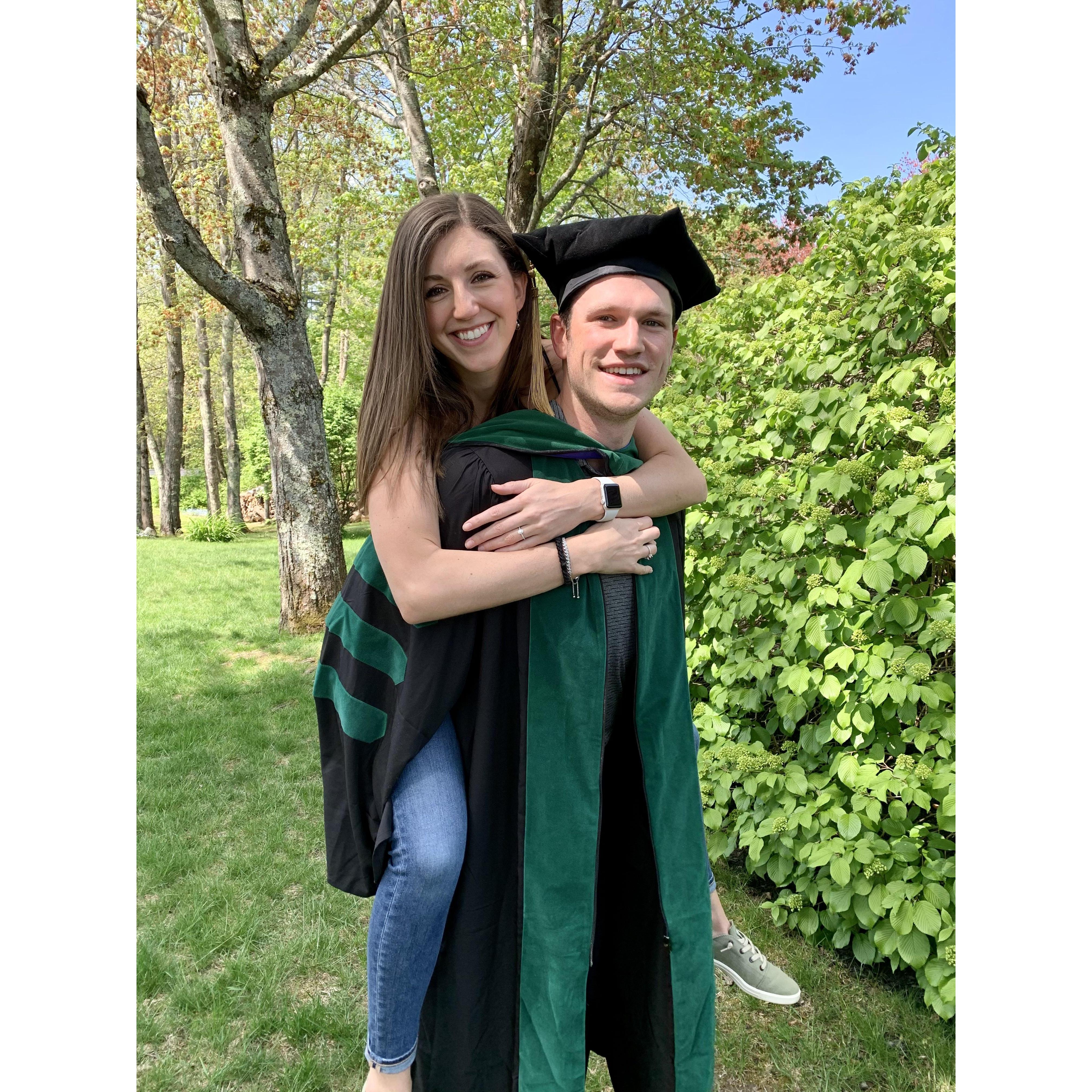 Danny's graduation from UNE College of Medicine in 2021