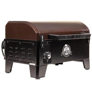 PIT BOSS 10697 Table Top Wood Grill With Temperature Control, Mahogany