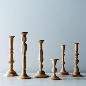 Georgian Wood Candlesticks