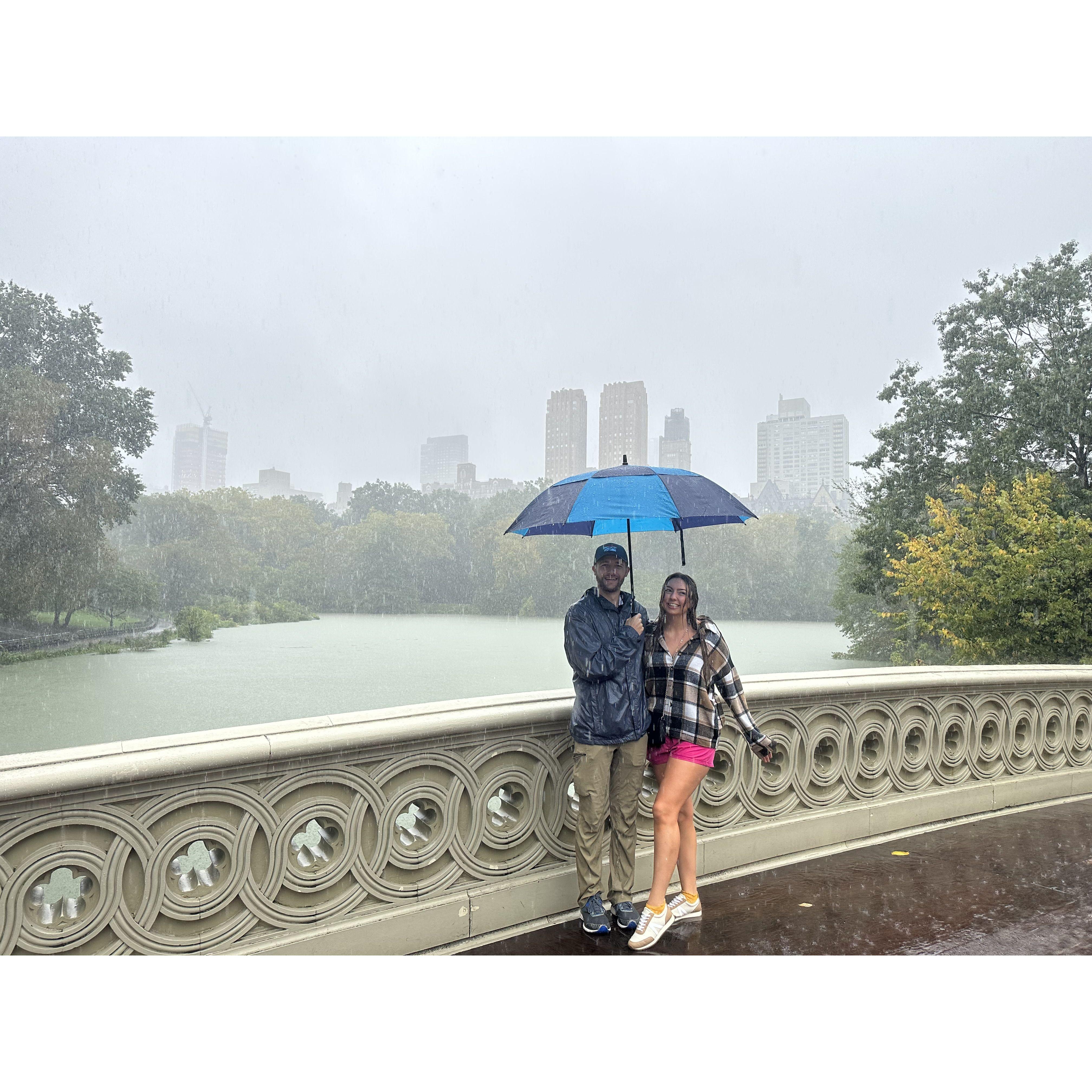 Rainy day in NY for a friends wedding