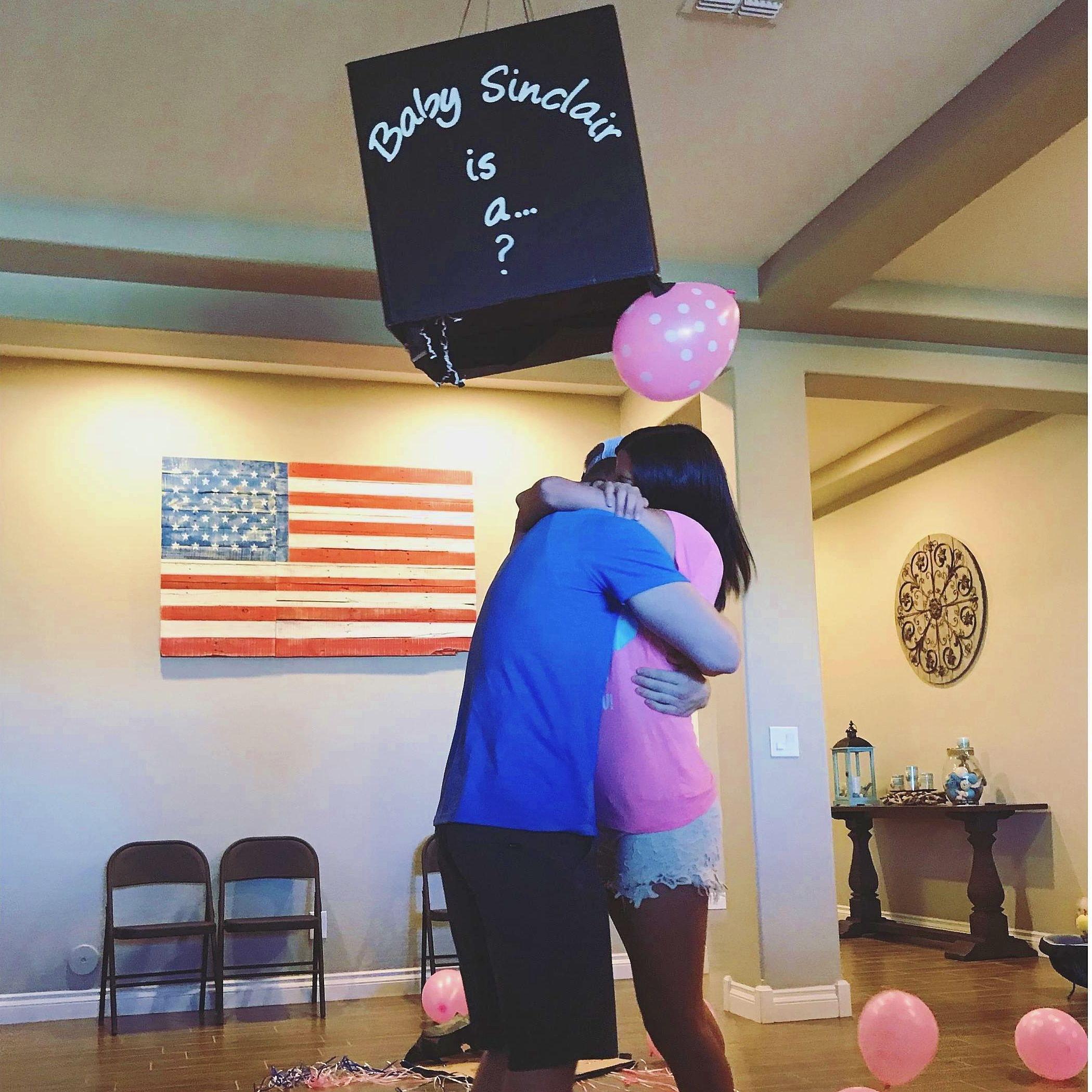 May 27, 2017- Finding out we were having a baby girl!!