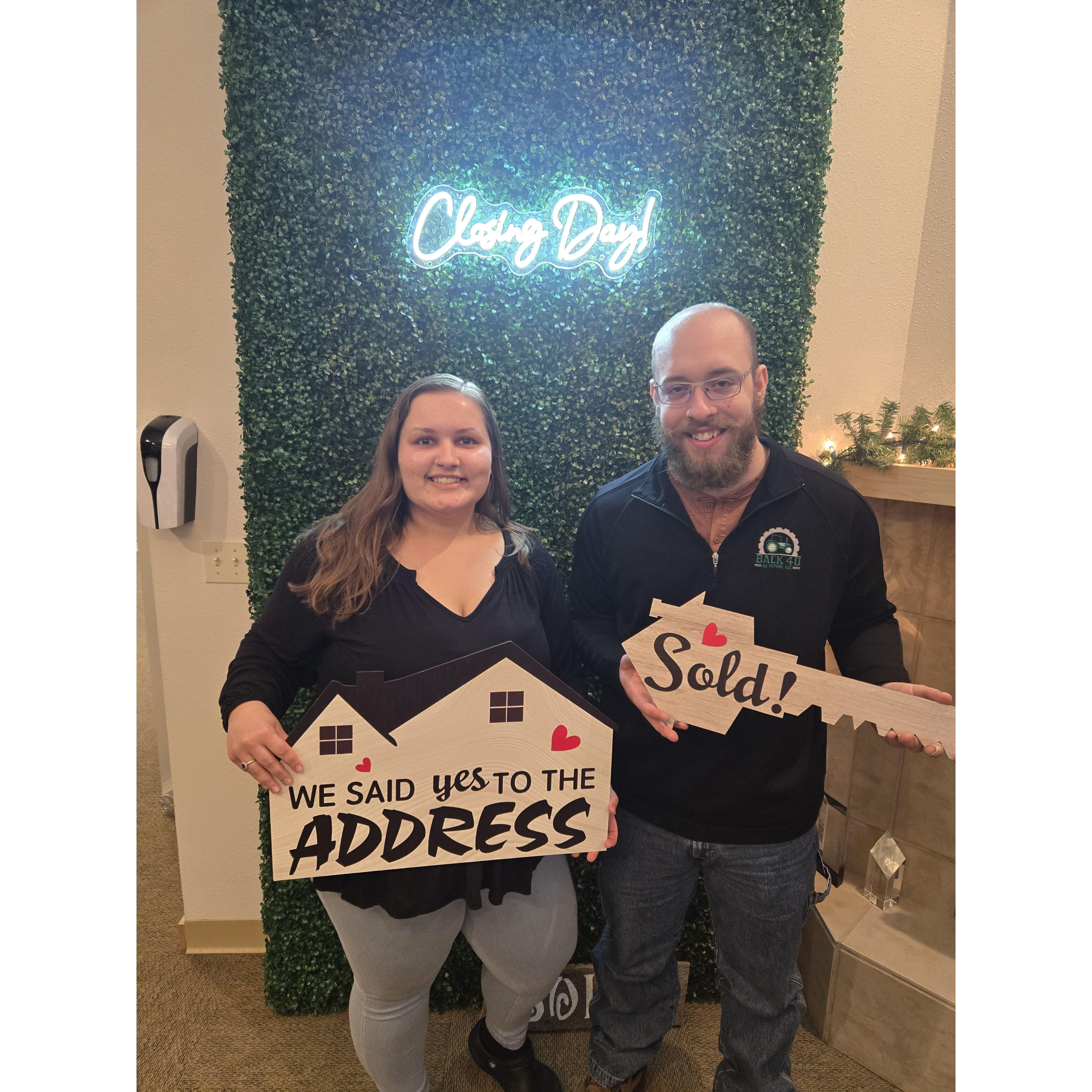 Closing day on our house!