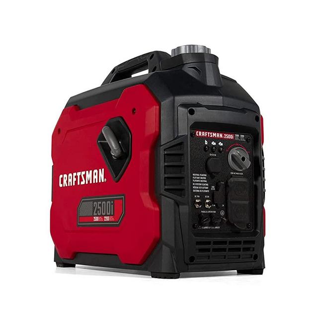 Craftsman C0010250 2500-Watt Gasoline Portable Inverter Generator Other Garden and Outdoor Equipment, Accessories, Red, Black