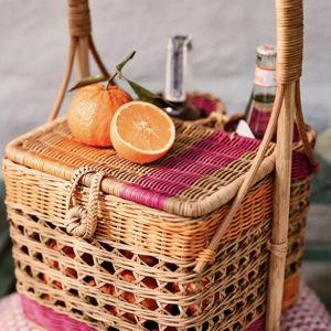 Nina Handwoven Wine Basket