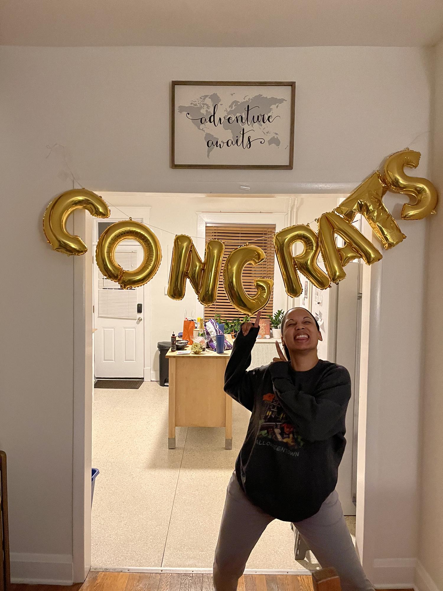 Coming home from getting married!