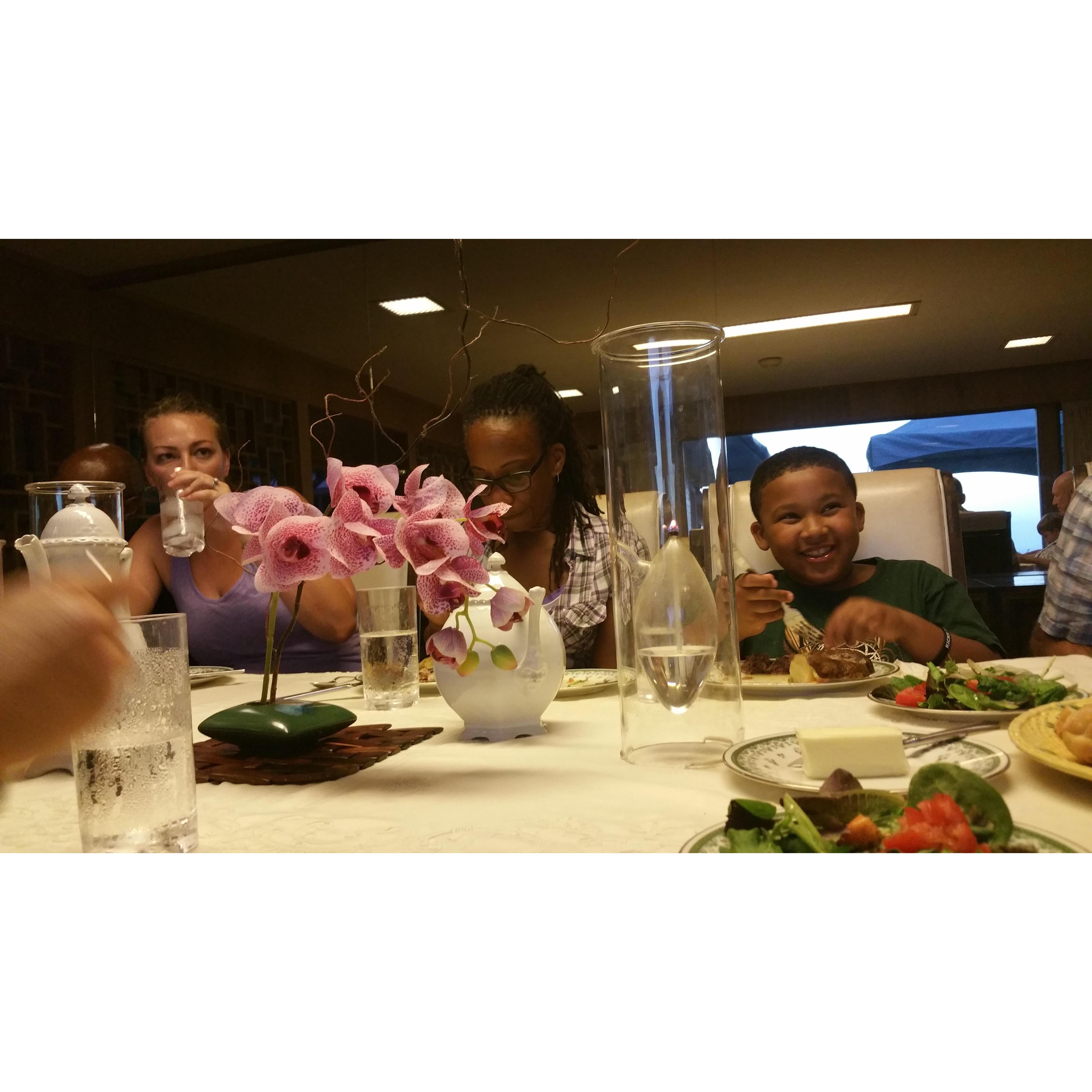 Dinner at the Moshers. Hawaii