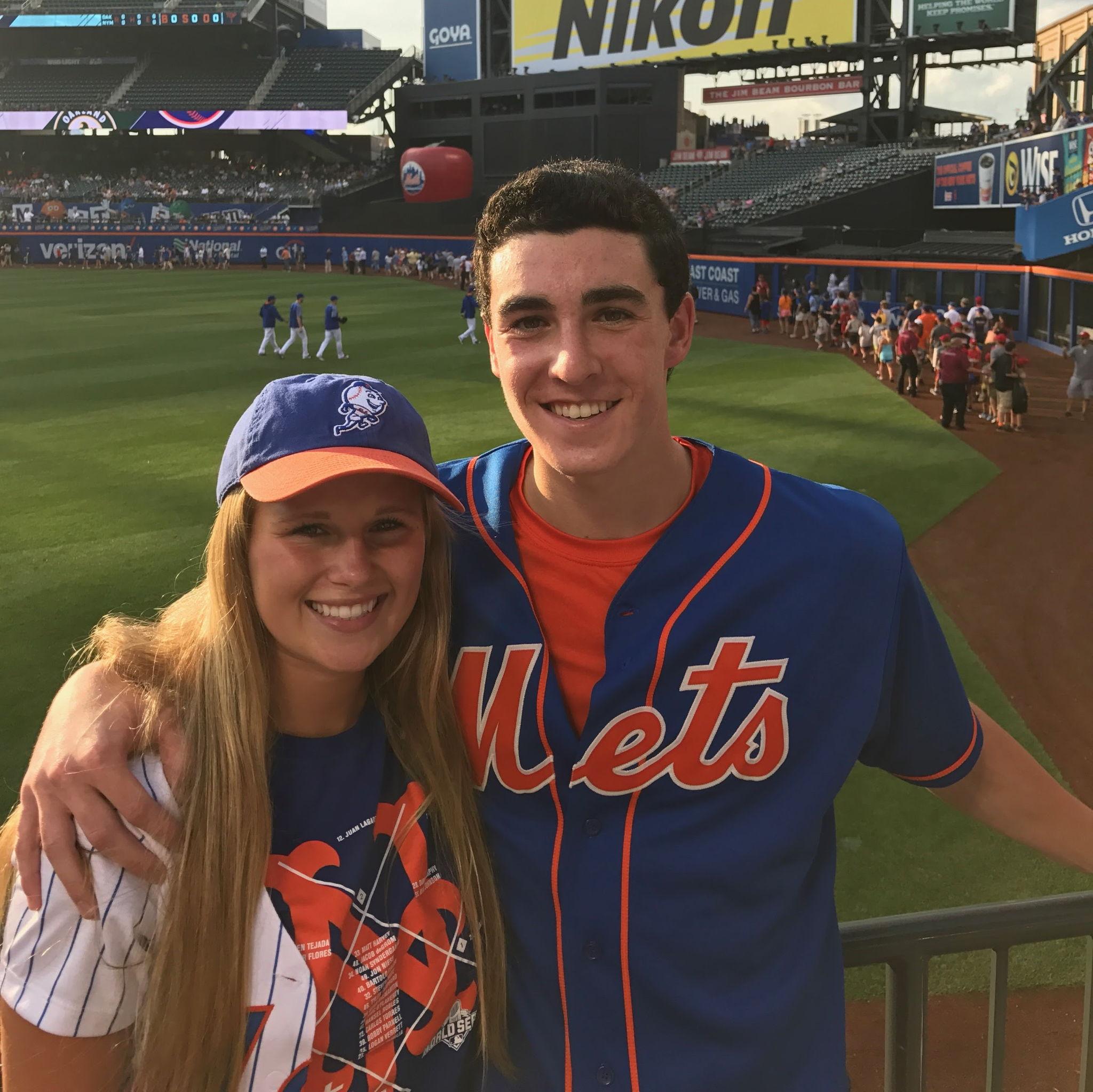 Our first Mets game.