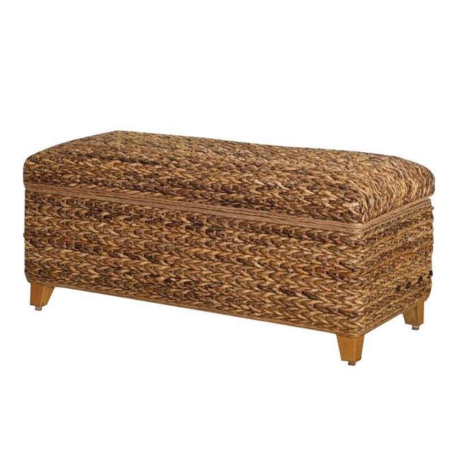 Laughton Woven Banana Leaf Trunk Amber