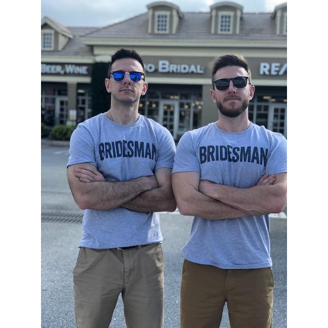 Bridesman, taking their job seriously
