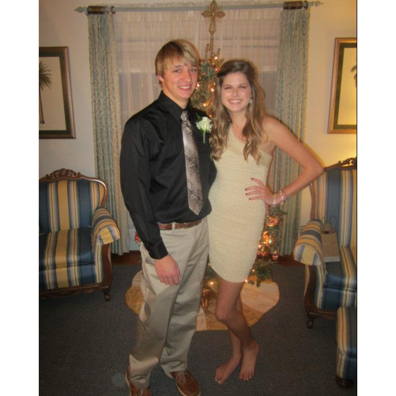 Our first Winter Formal together, December 2011. I had just turned 16.