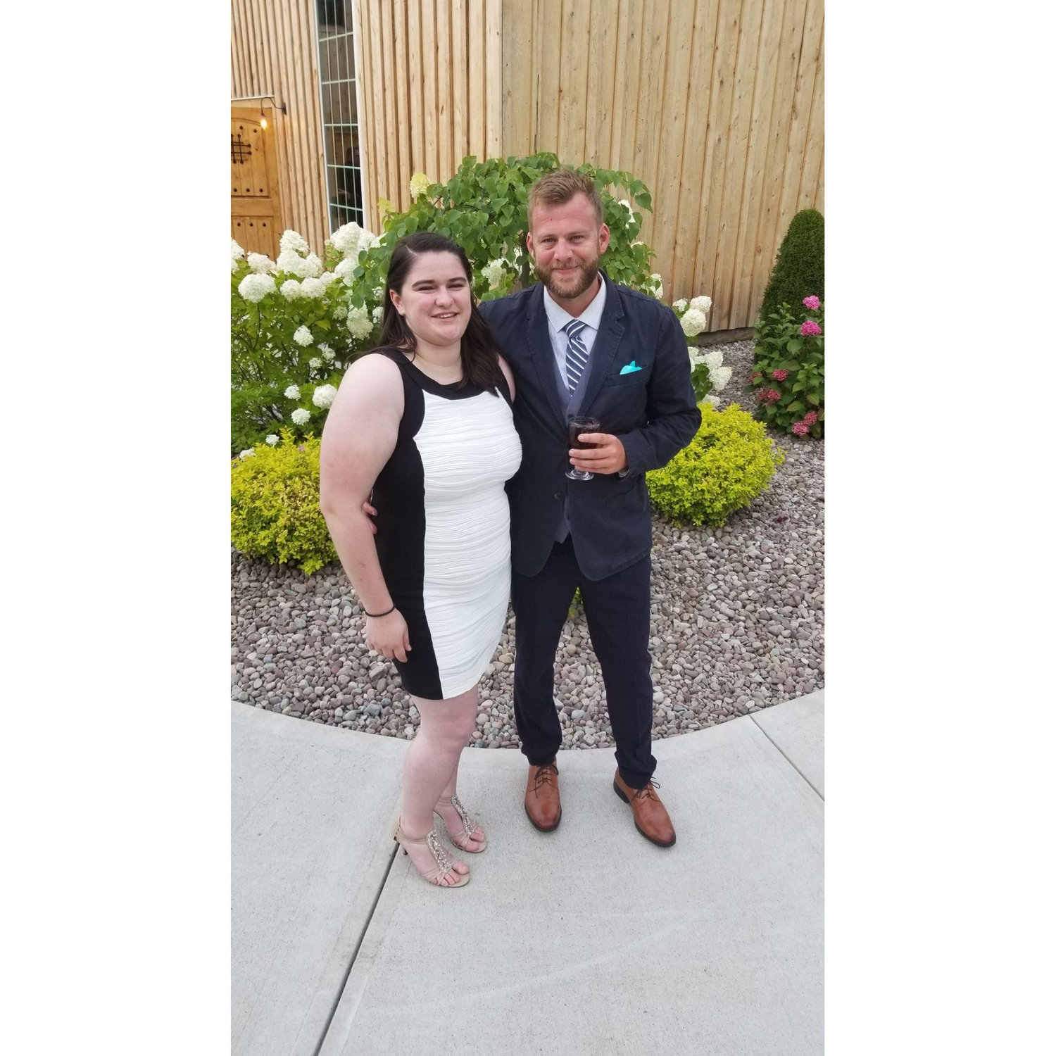 At Kate's aunt's wedding 2019