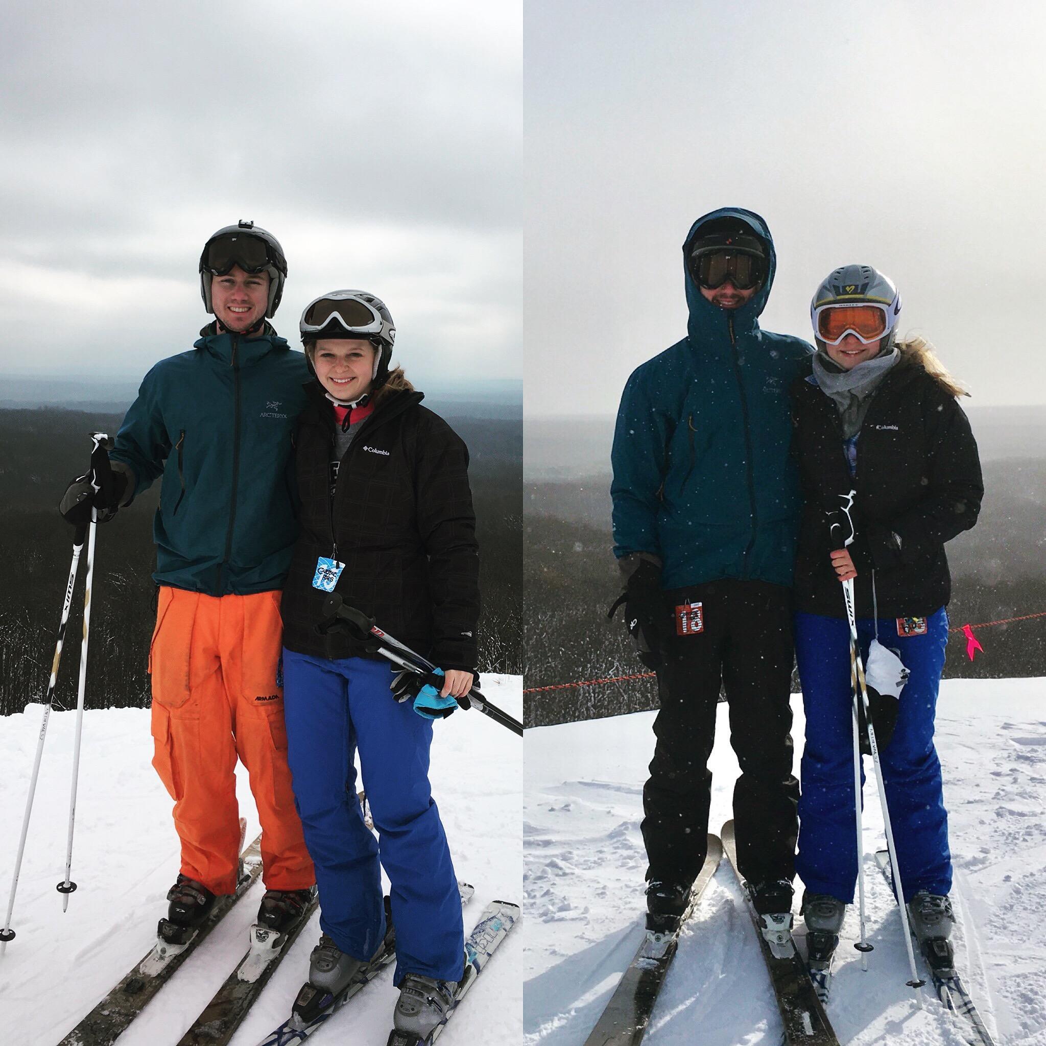 Skiing at Caberfae - January 2016 and January 2018