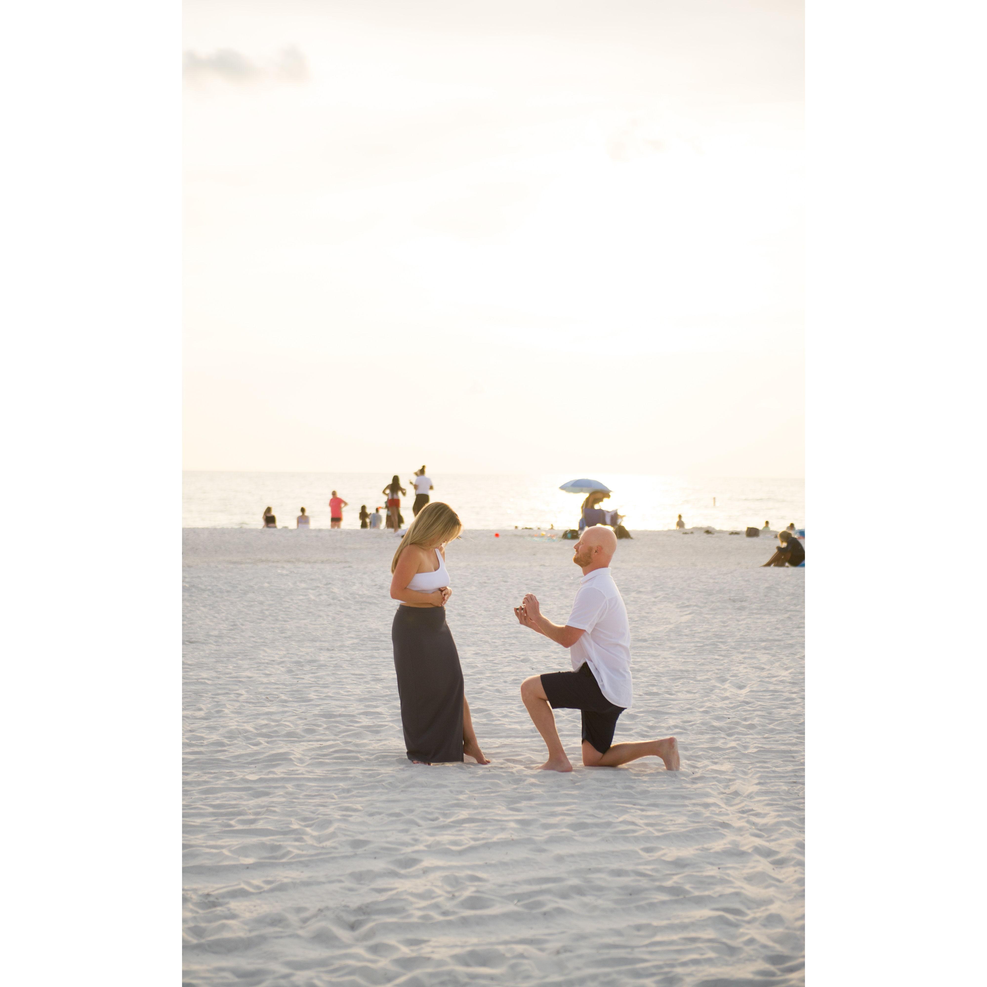 The moment Tyler proposed to Diana!