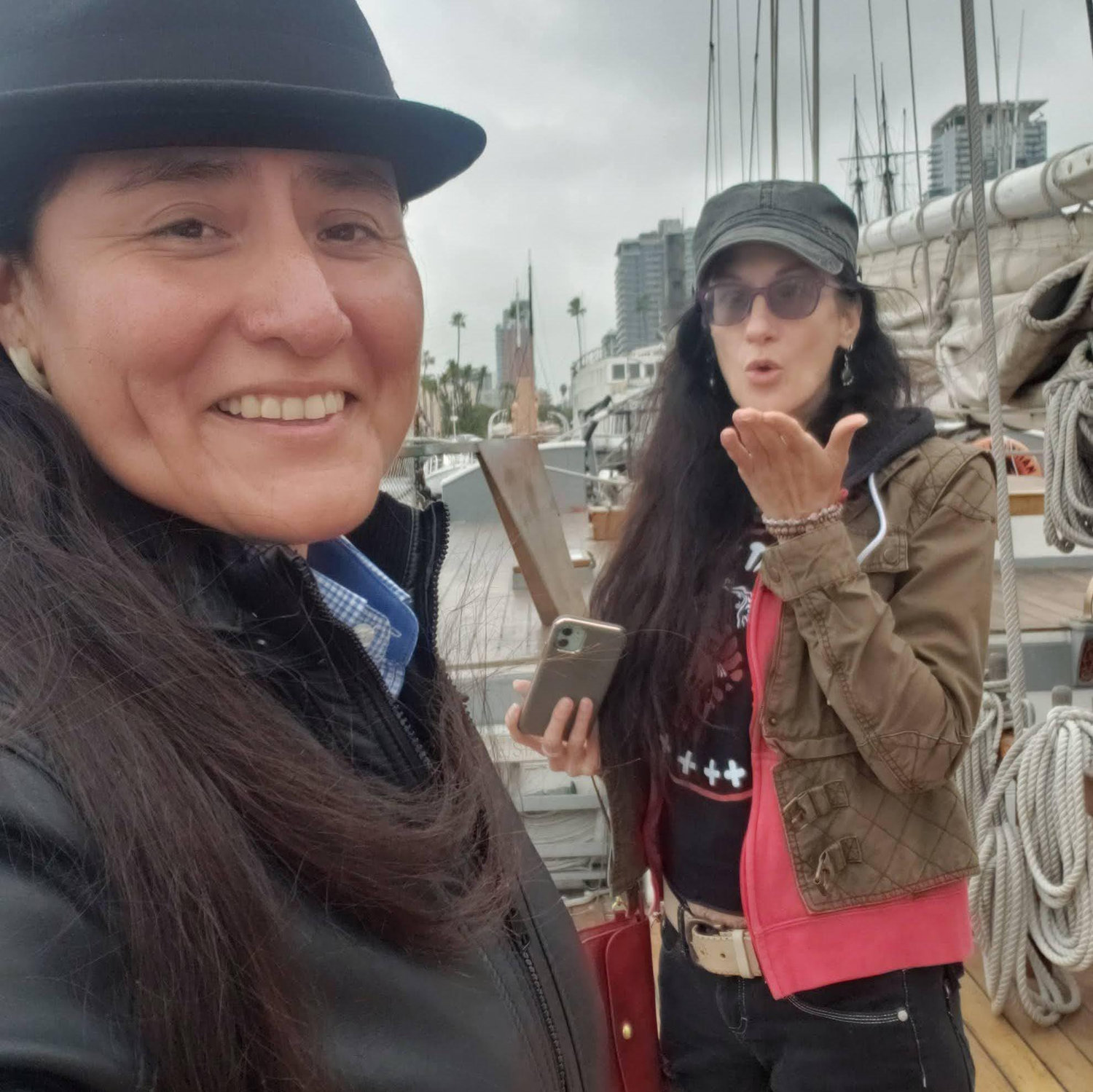 Visiting the tall ships in San Diego, CA.