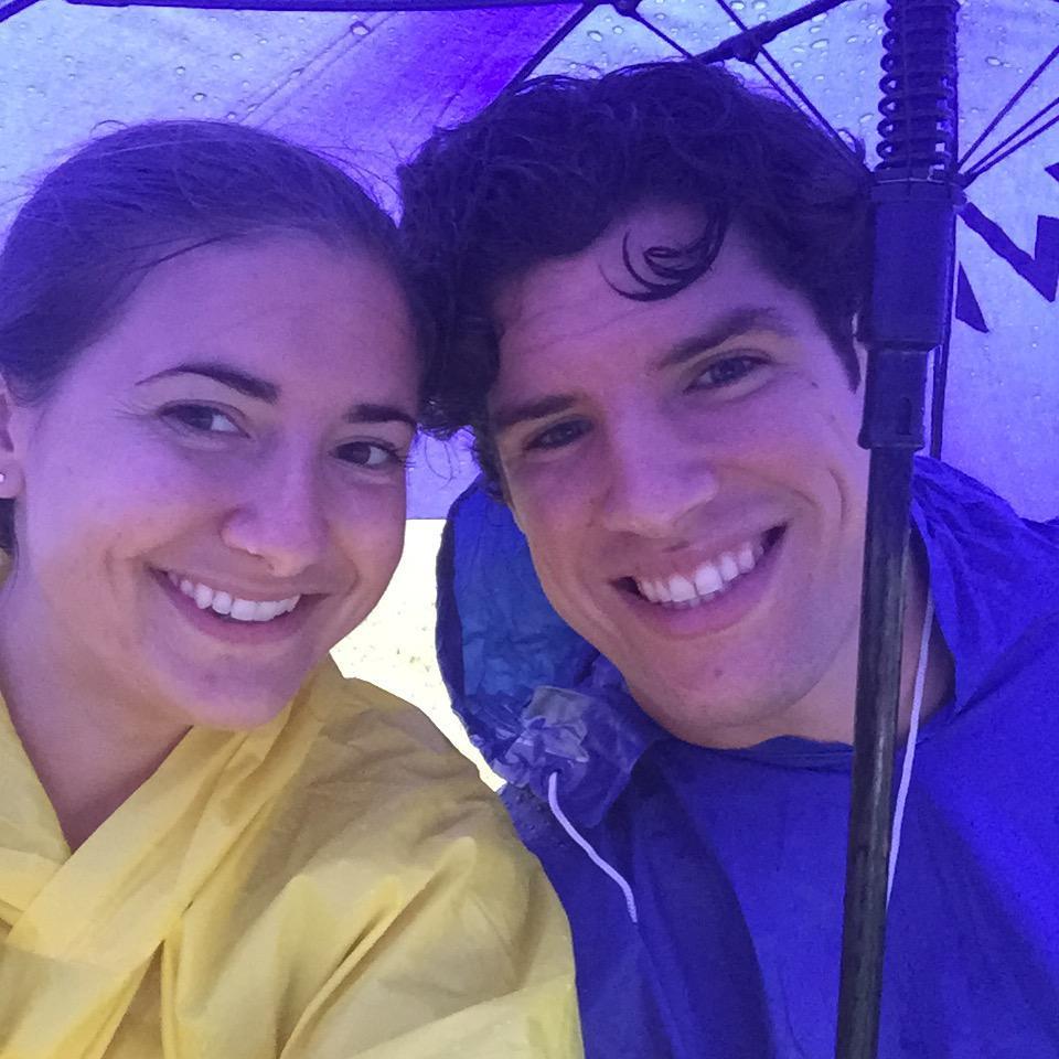 Getting caught in the rain at concerts!