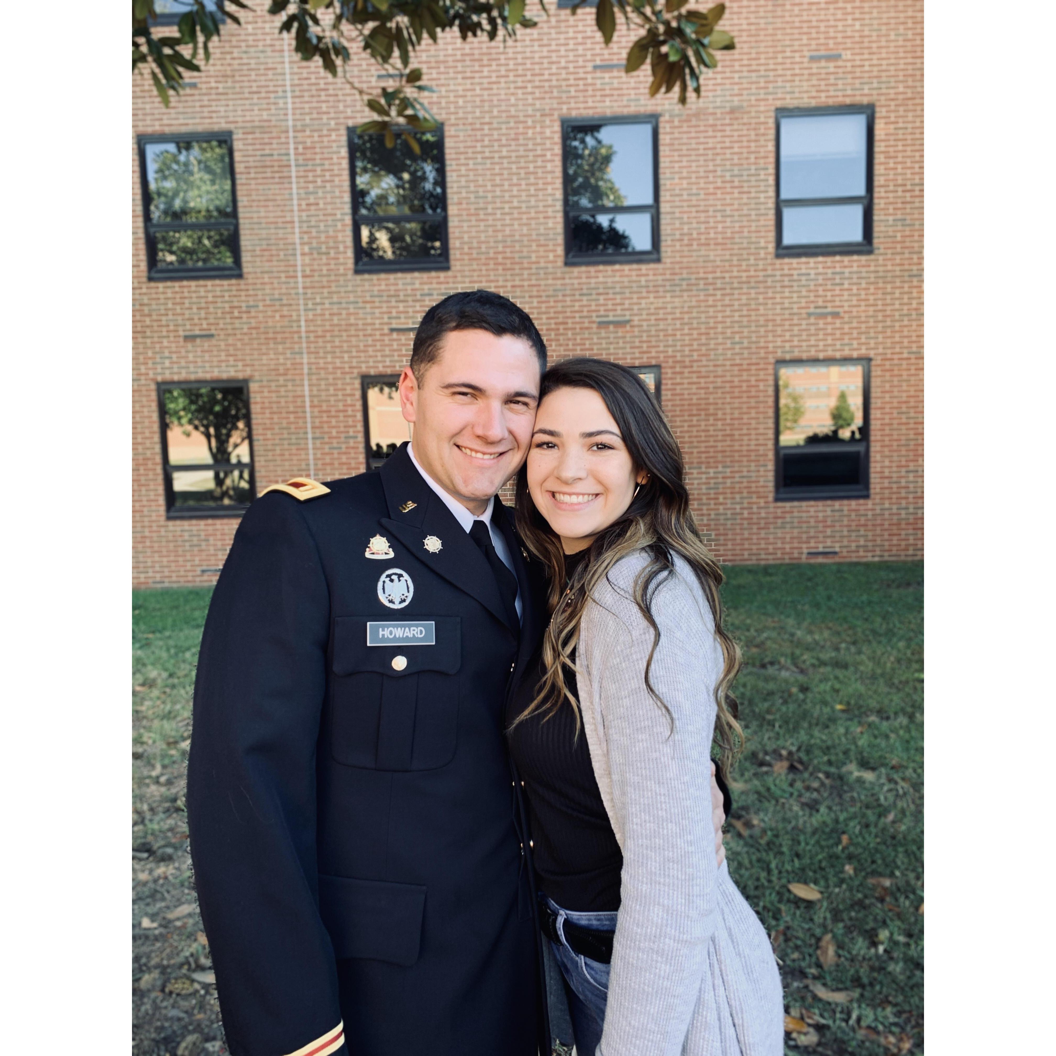 John graduated BOLC from Fort Lee, Virginia October 24, 2019
