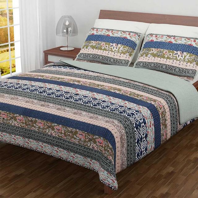 Kimberly Printed Patchwork Quilt - Queen