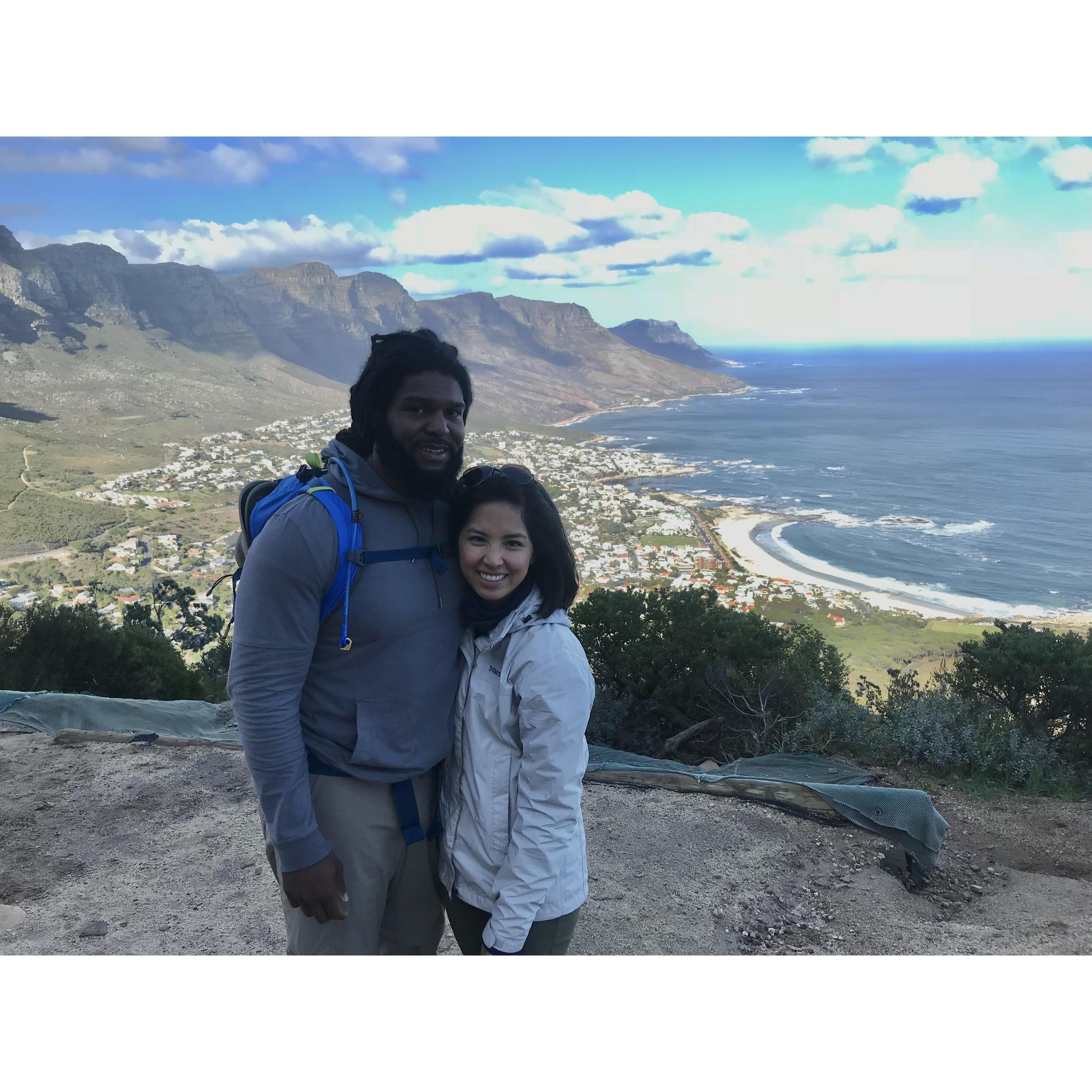 Devil's Peak Climb, Twelve Apostle's (in the background), Cape Town, ZA