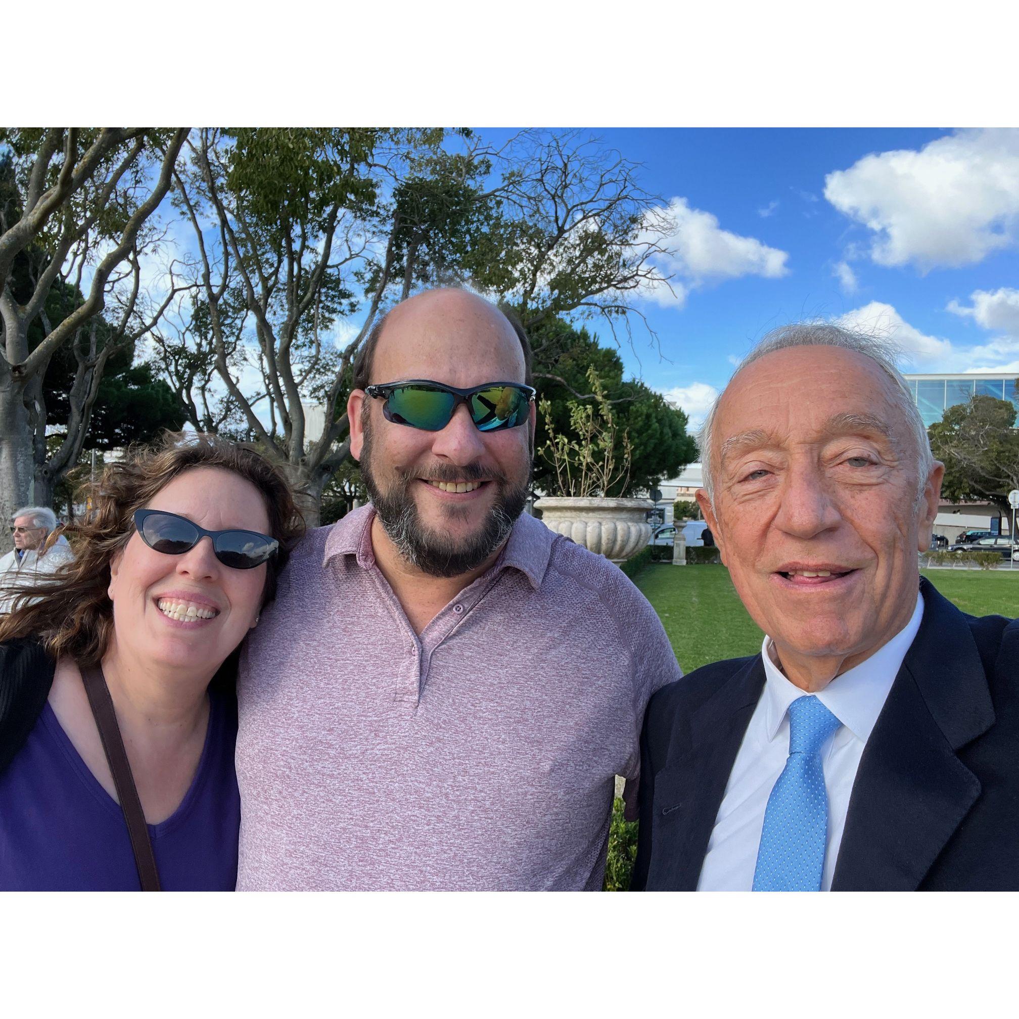 Hanging with Portugal's President, Marcelo Rebelo de Sousa. November 2023