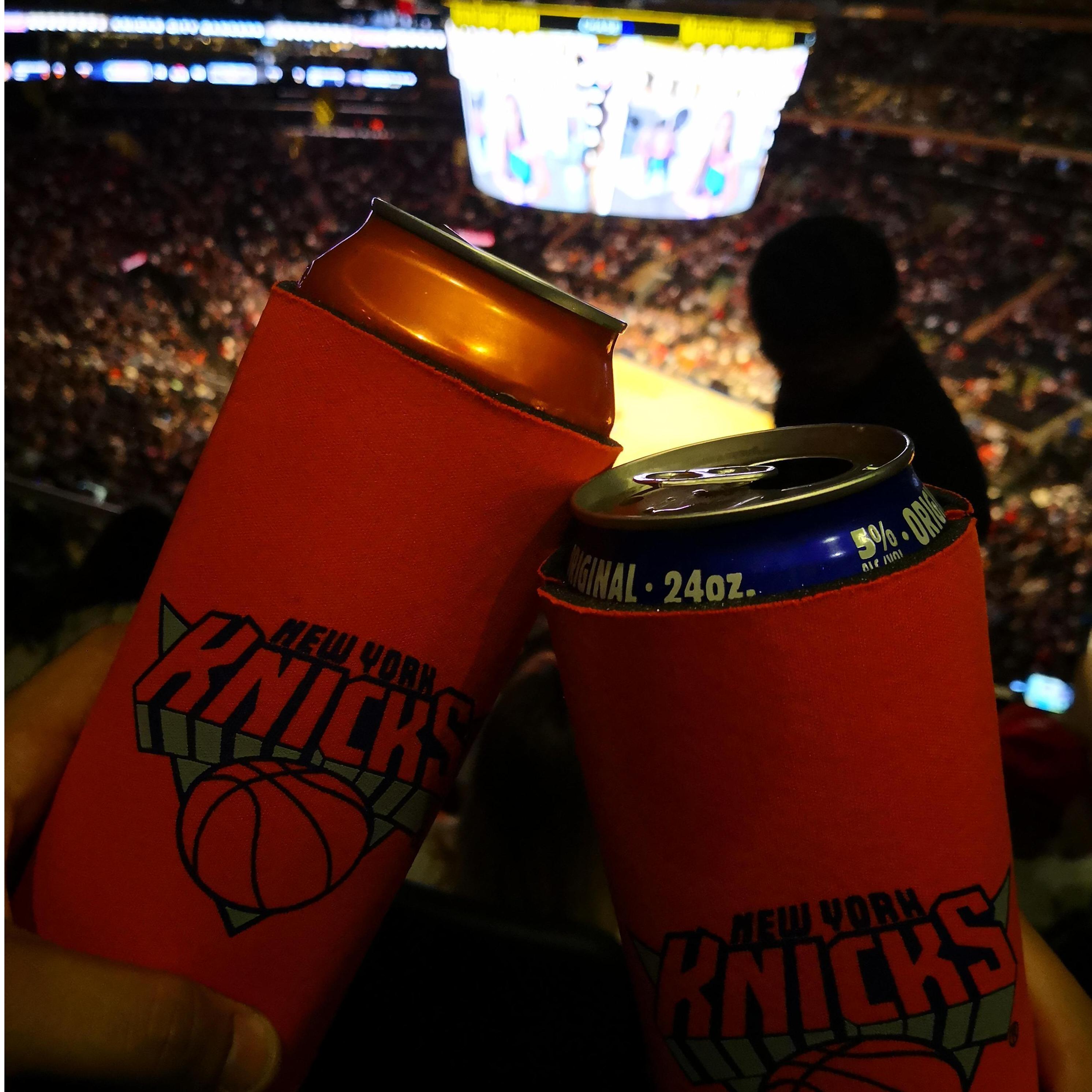Our first Knicks game at Madison Square Garden