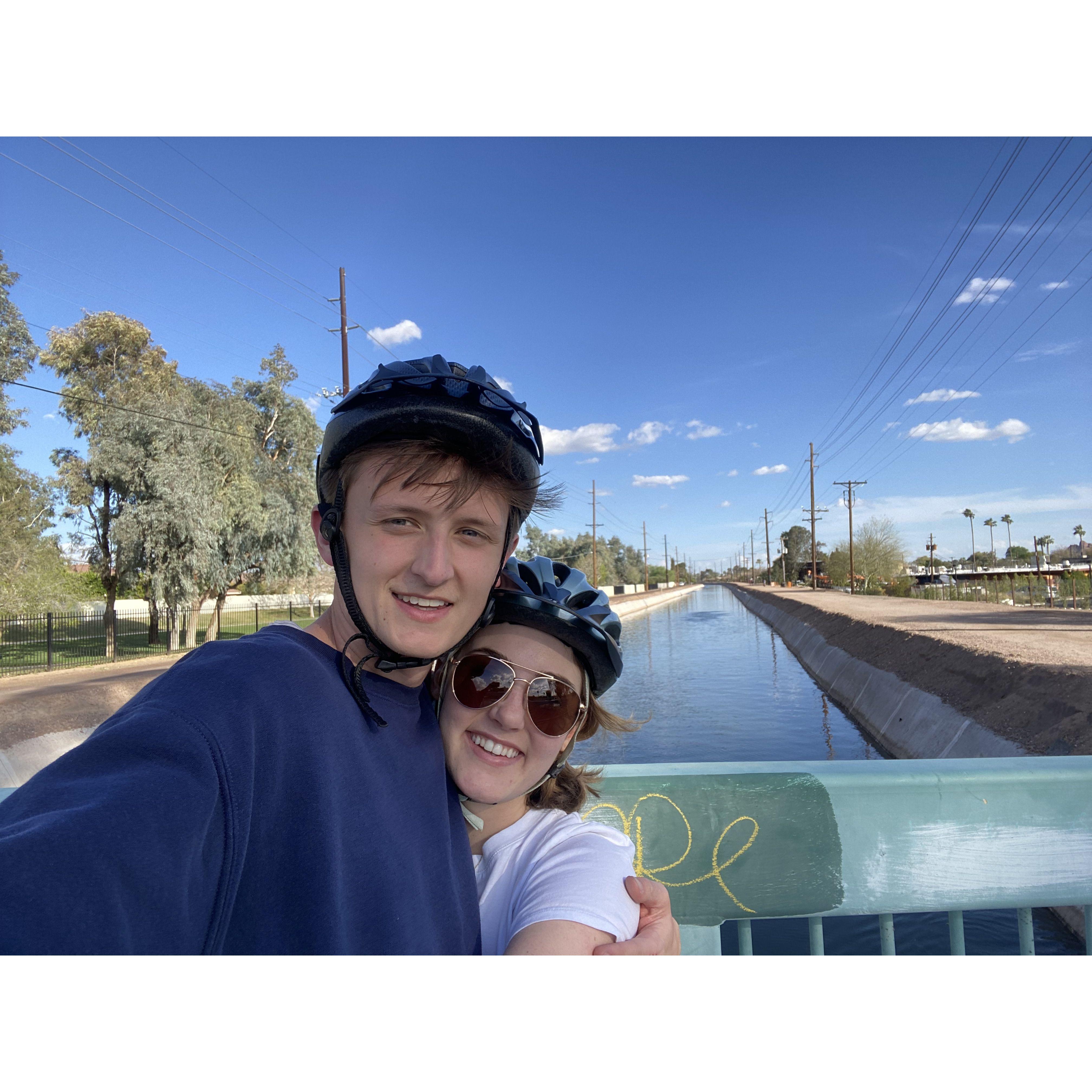 On a bikeride in Phoenix, AZ